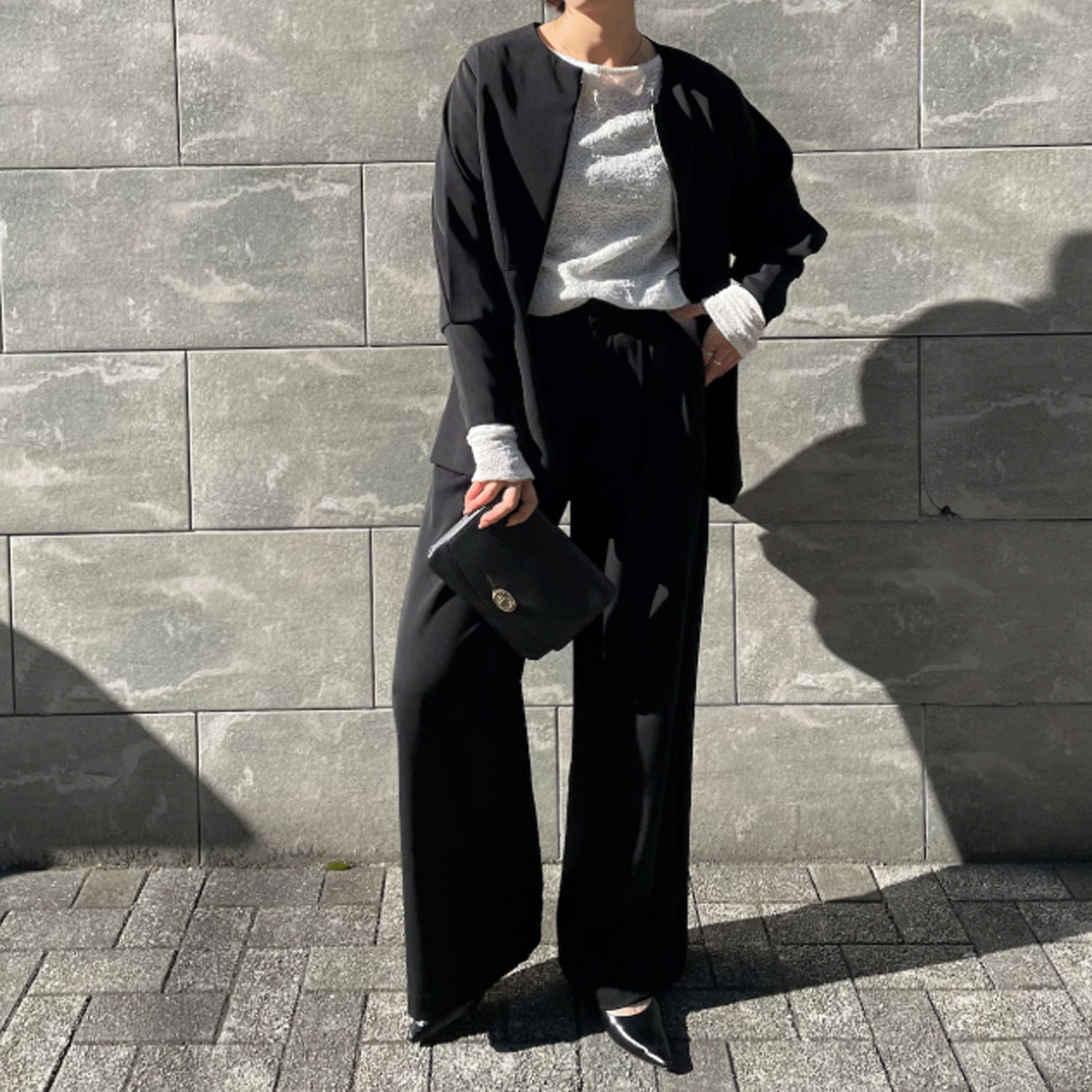 Anna Kerry 2タックワイドパンツ - 画像3