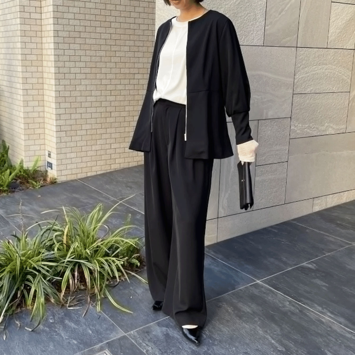 Anna Kerry 2タックワイドパンツ - 画像5