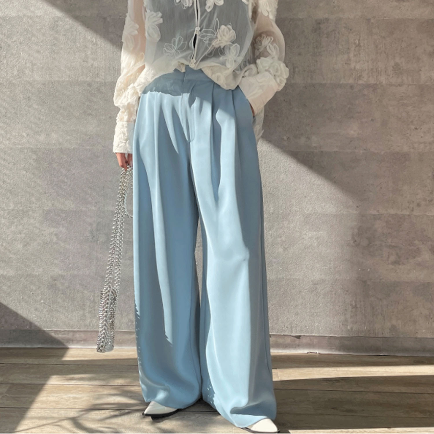 Anna Kerry 2タックワイドパンツ - 画像1