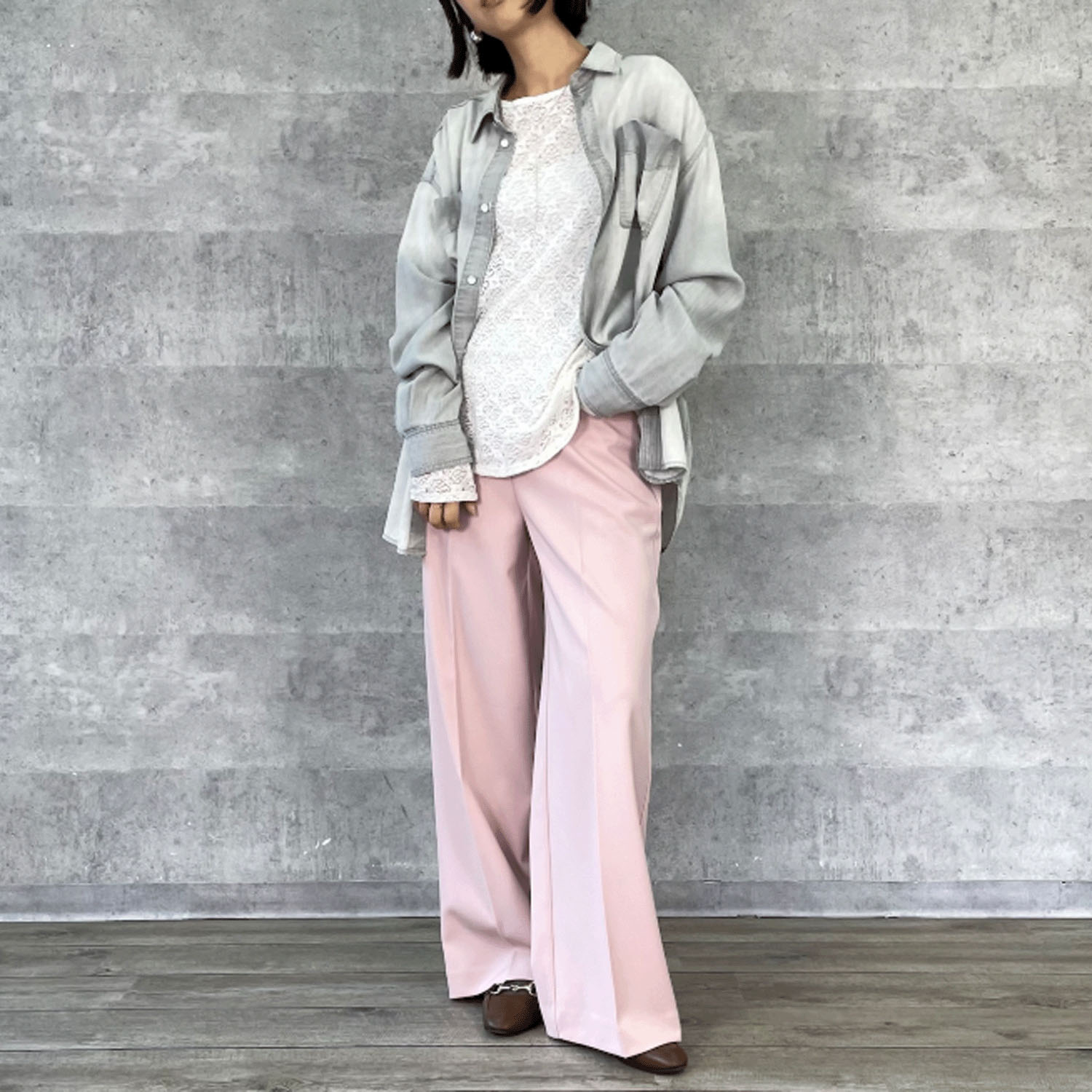 【Insta Live】Anna Kerry ワイドストレートパンツ - 画像18