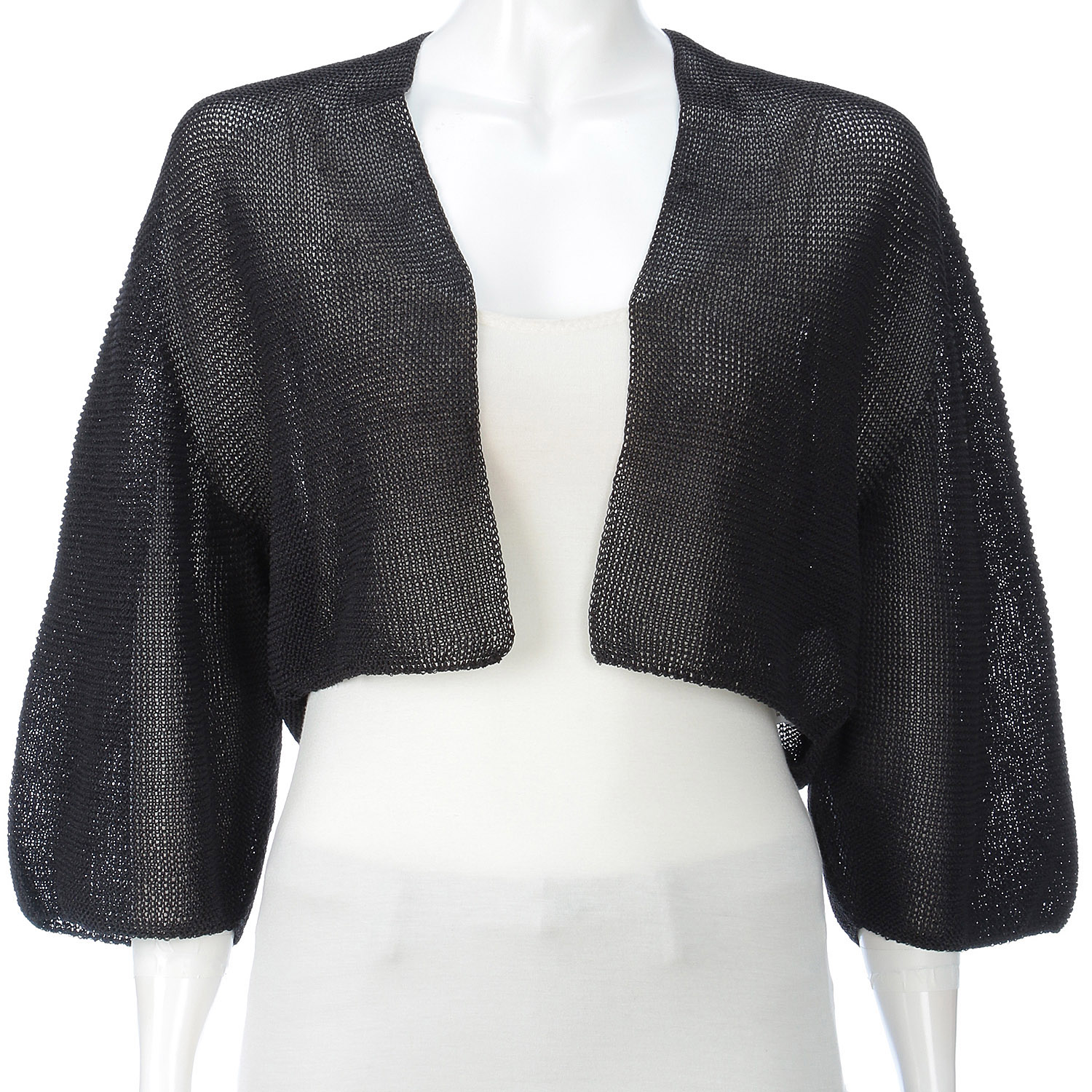 cloche 5分袖ニットカーディガン - 画像2