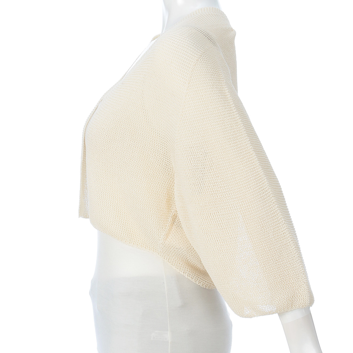 cloche 5分袖ニットカーディガン - 画像4