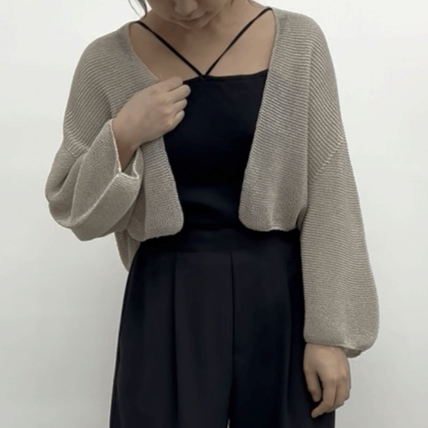 cloche 5分袖ニットカーディガン - 画像7