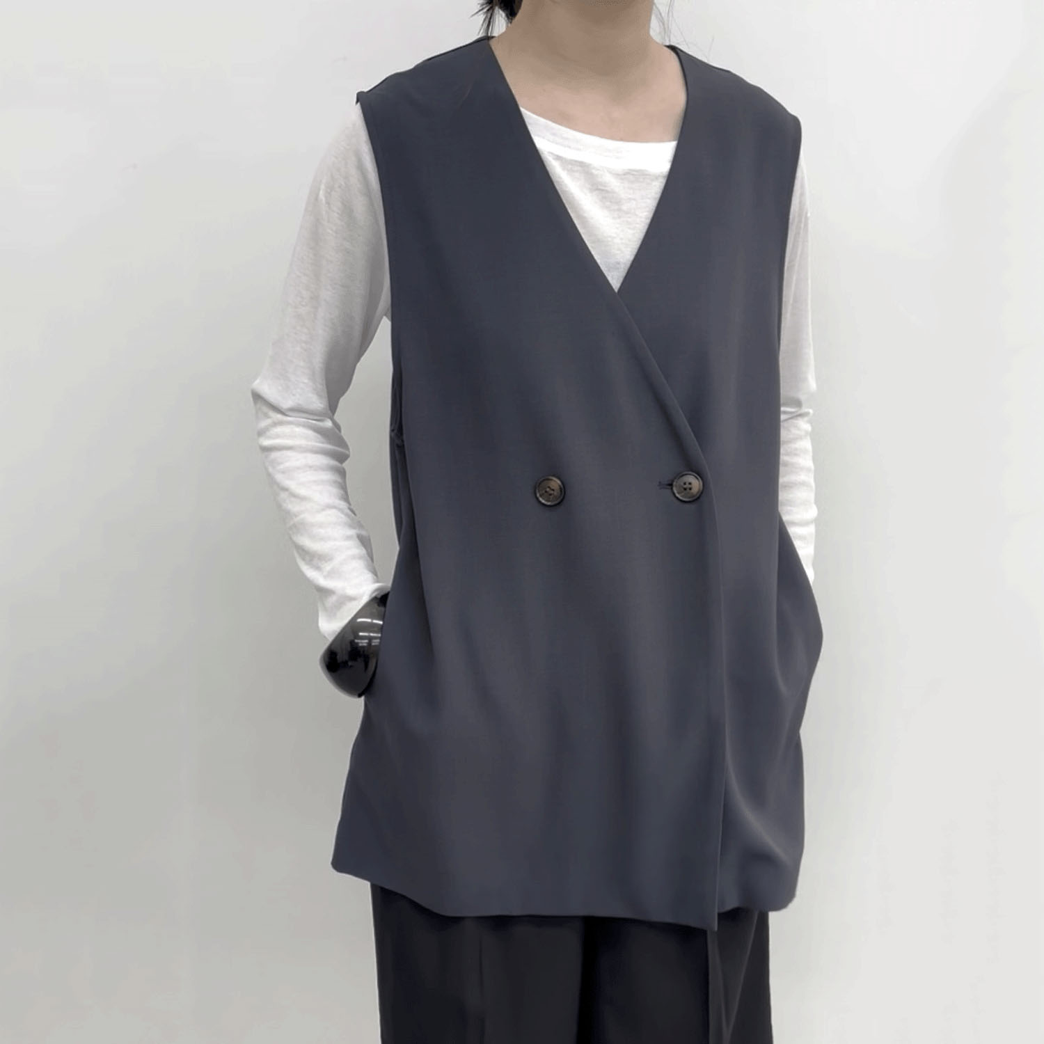 cloche シンプルベスト - 画像1