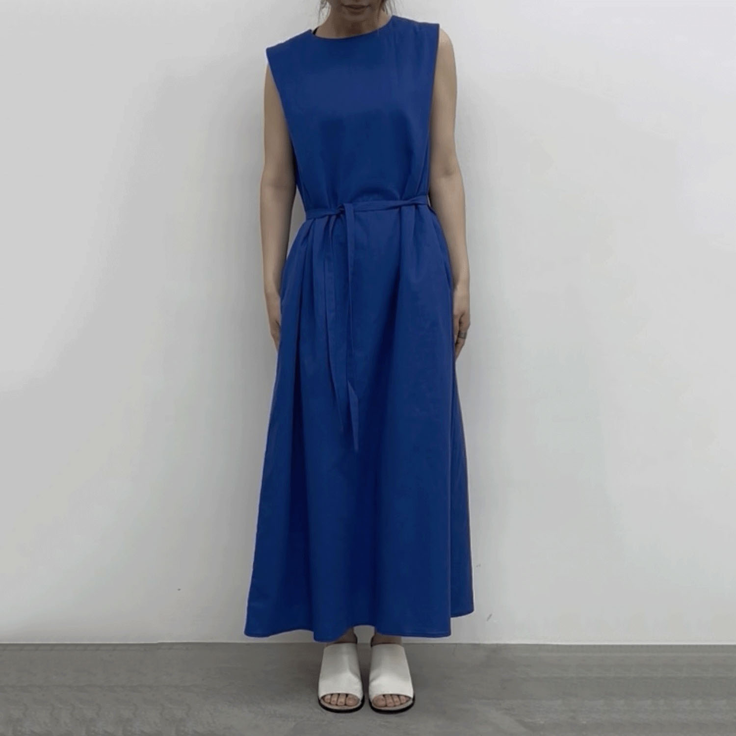 cloche 綿麻ワンピース