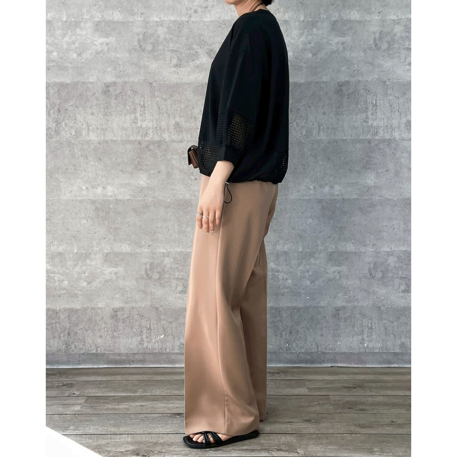 Anna Kerry サマーワイドストレートパンツ - 画像18