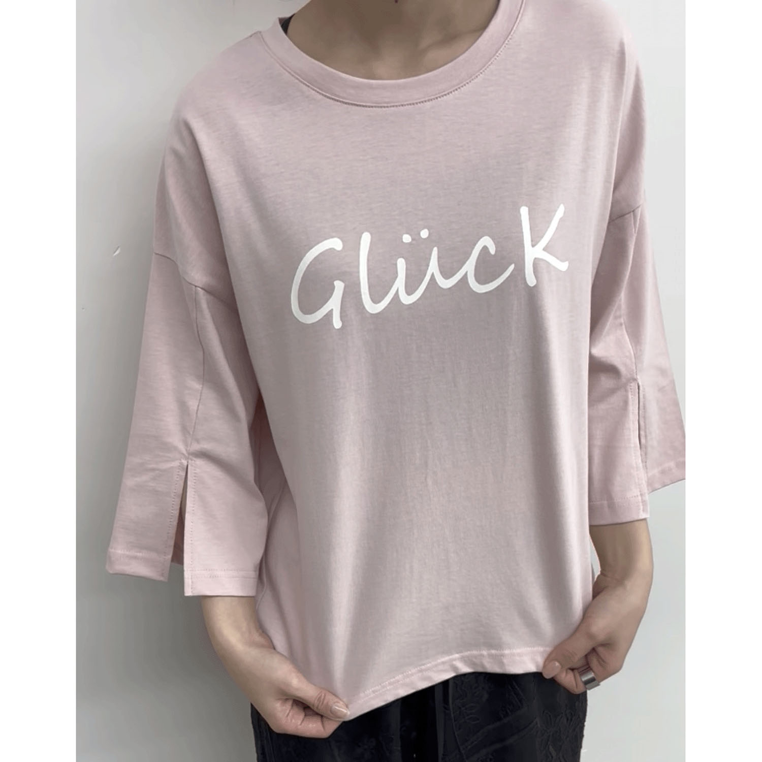 cloche 袖スリットロゴTシャツ - 画像3