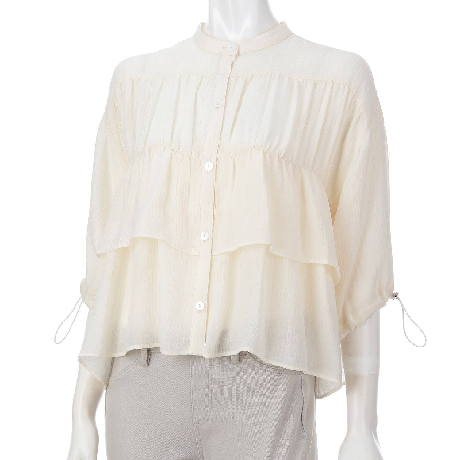 【動画あり】Anna Kerry シアーティアードブラウス - 画像2