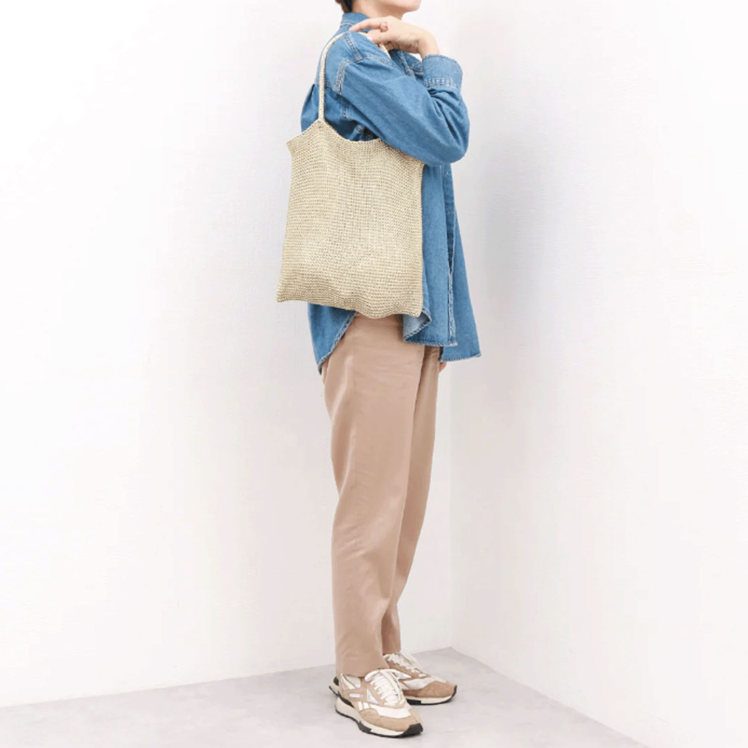 cachecache ラメ糸編みトート - 画像13