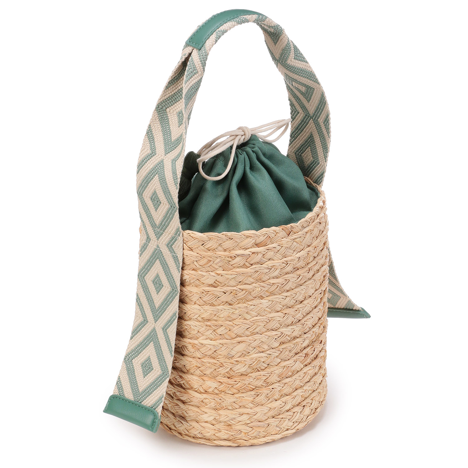 cachecache JQテープハンドルラフィアバケットトート - 画像11