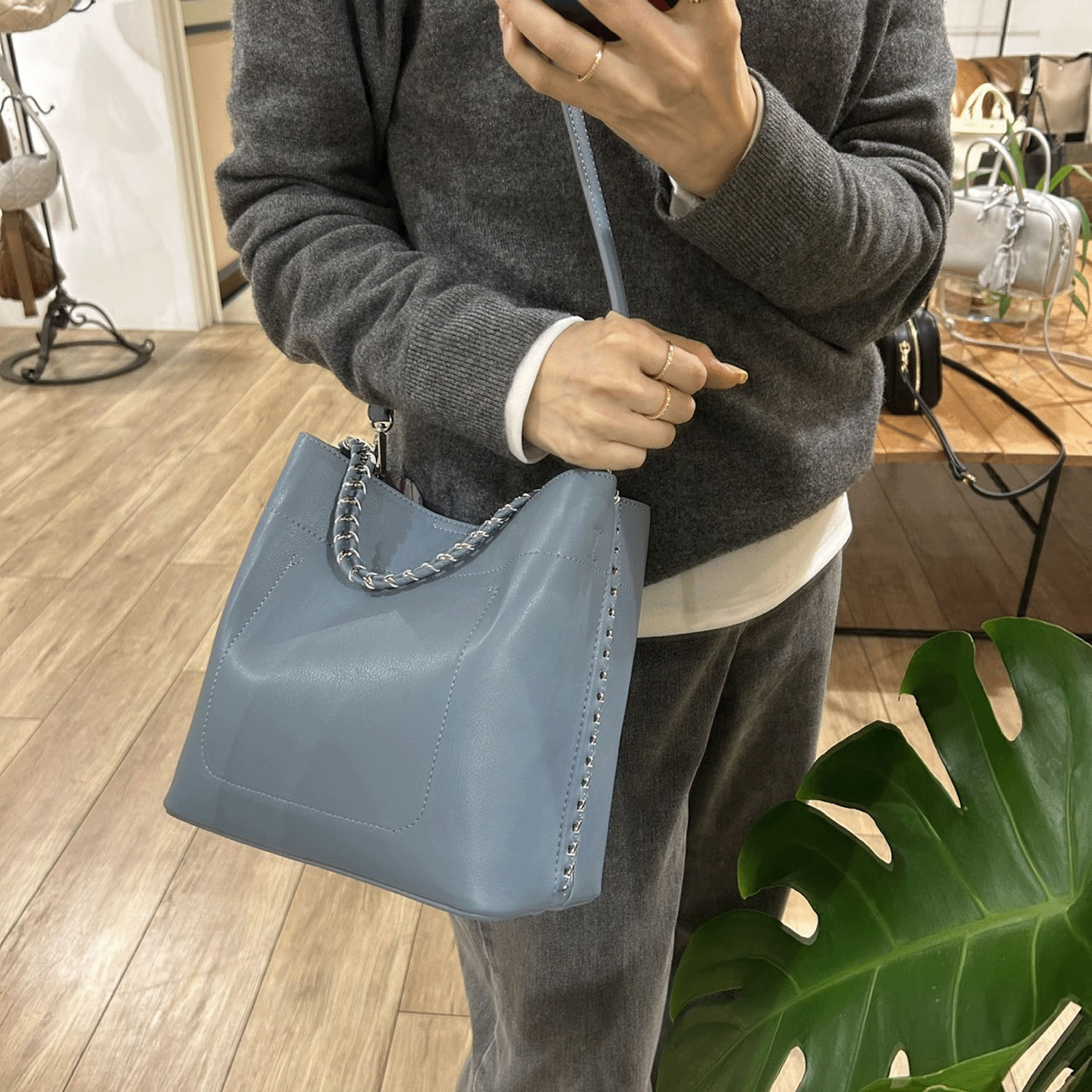 cachecache サイドチェーンかがりミニトート - 画像12