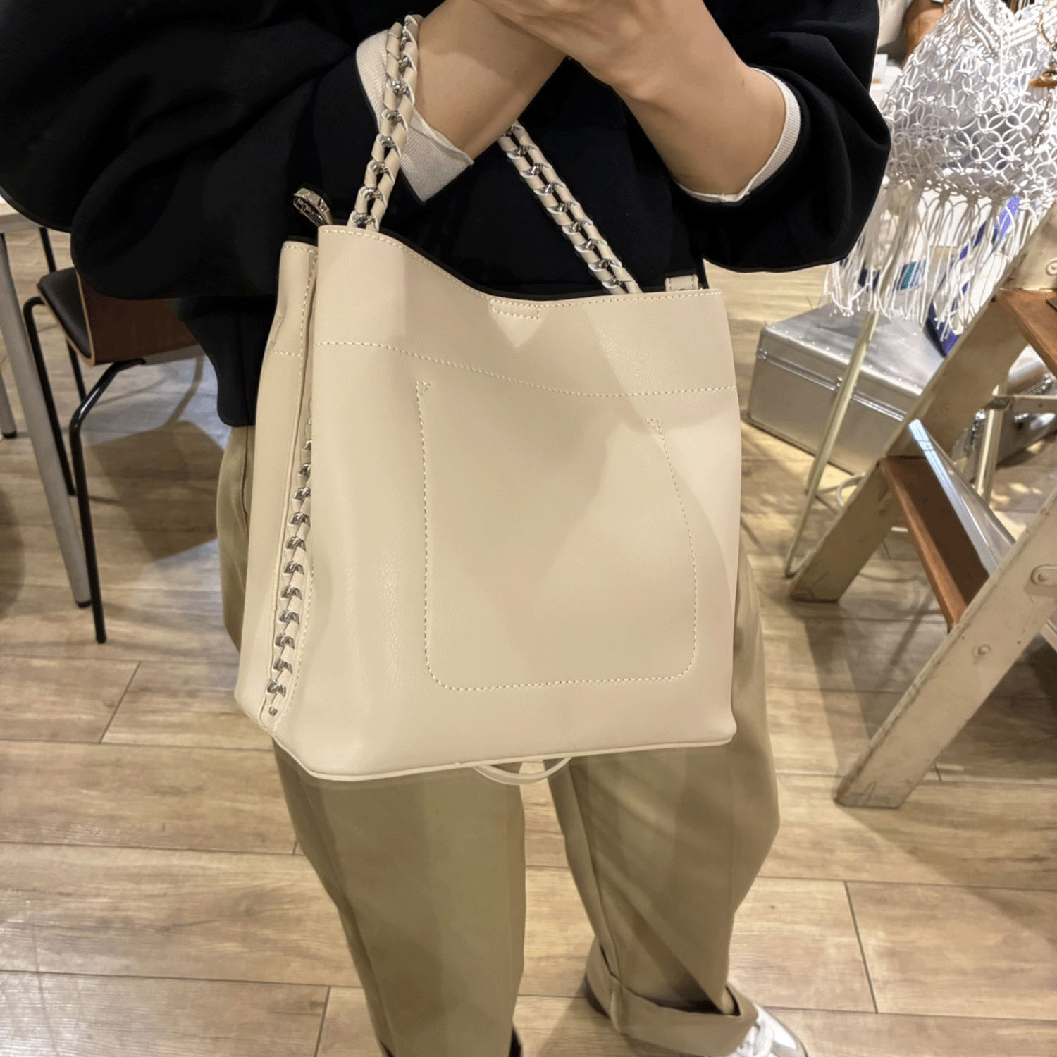 cachecache サイドチェーンかがりミニトート - 画像4