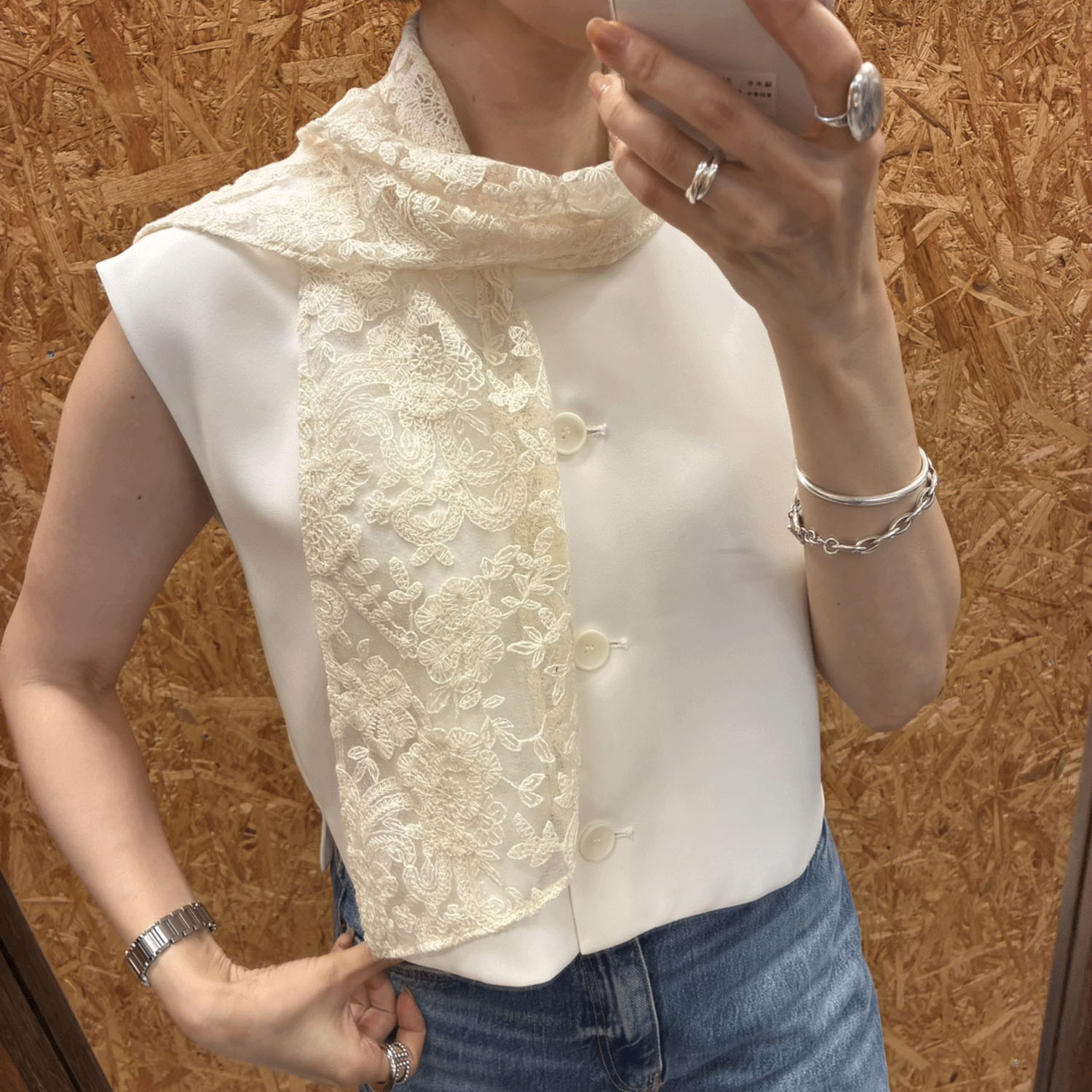 スタークラフト 細幅レーススカーフ - 画像5