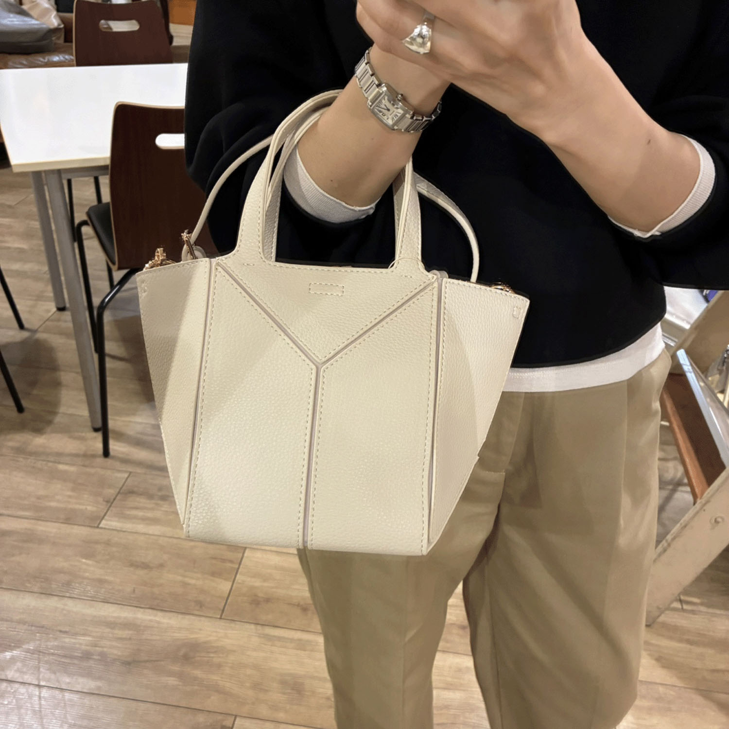 cachecache 折りたたみ2WAYトートS