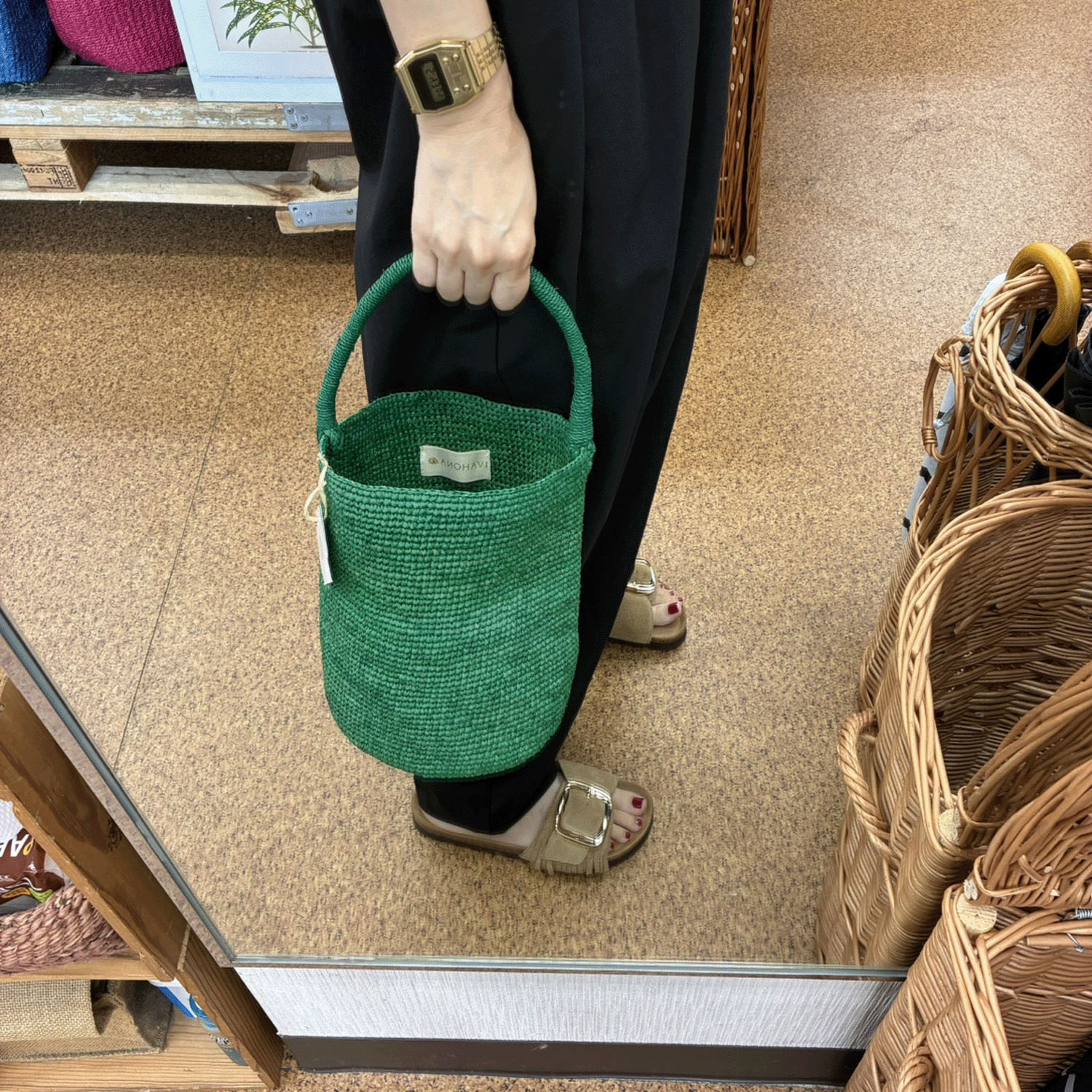 【Insta Live】IVAHONA インポートカゴバッグNO．3 - 画像6