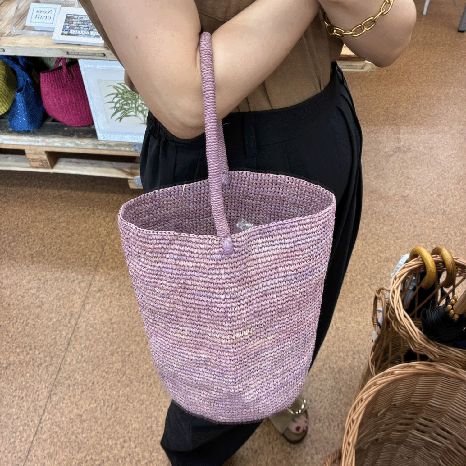 【Insta Live】IVAHONA インポートカゴバッグNO．3 - 画像1