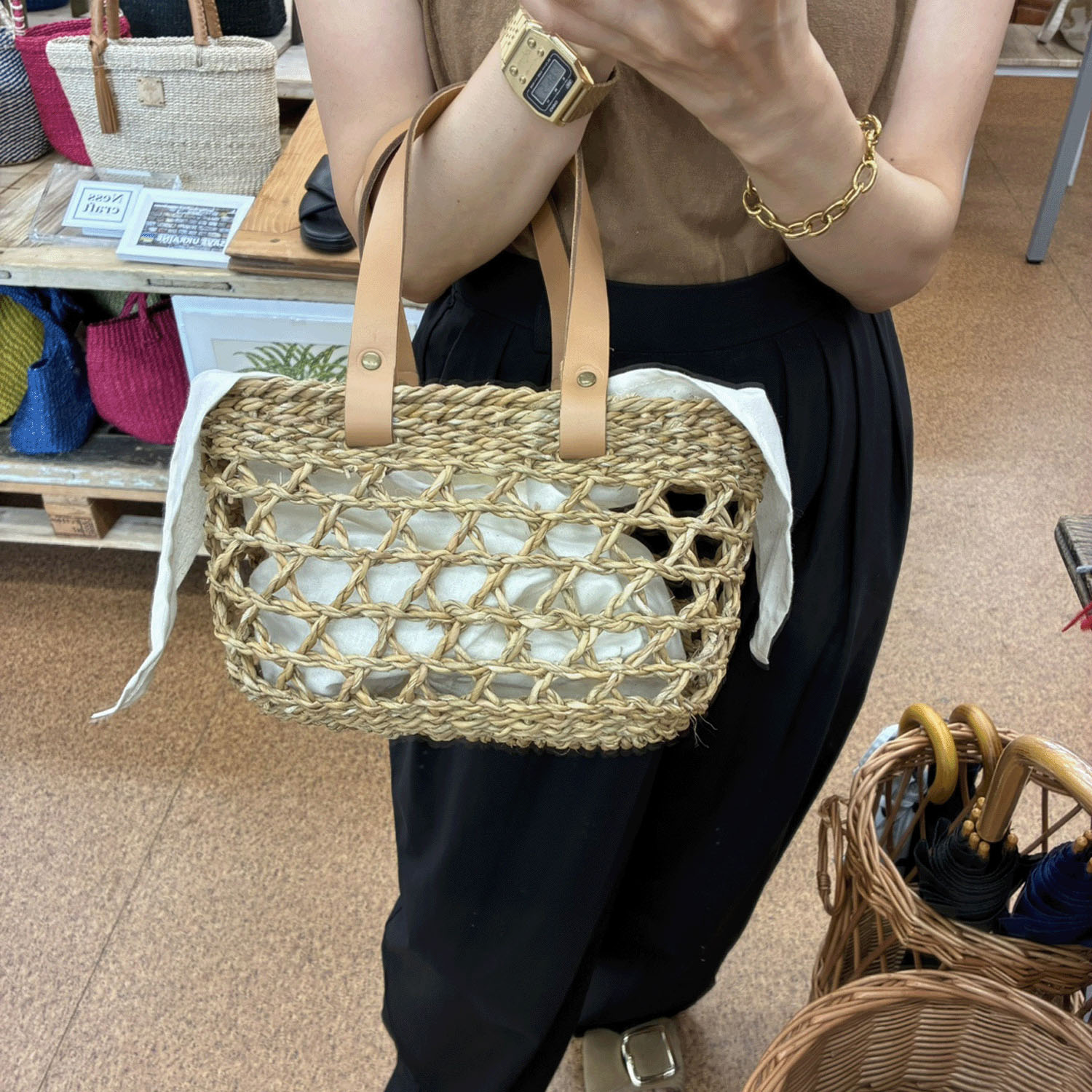 TARANGO HOGLA インポートカゴバッグ - 画像5