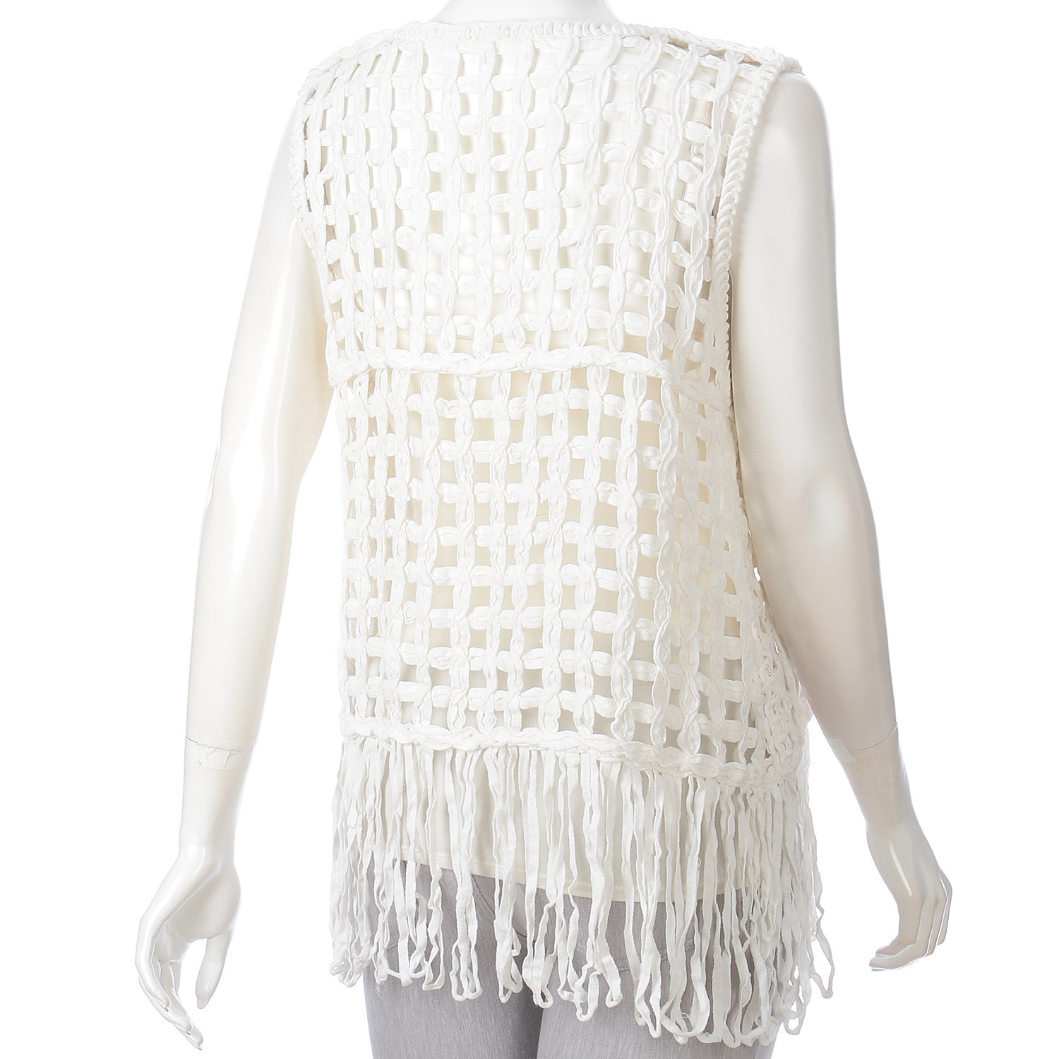 SEVEN SENSE メッシュノースリーブトップス - 画像3