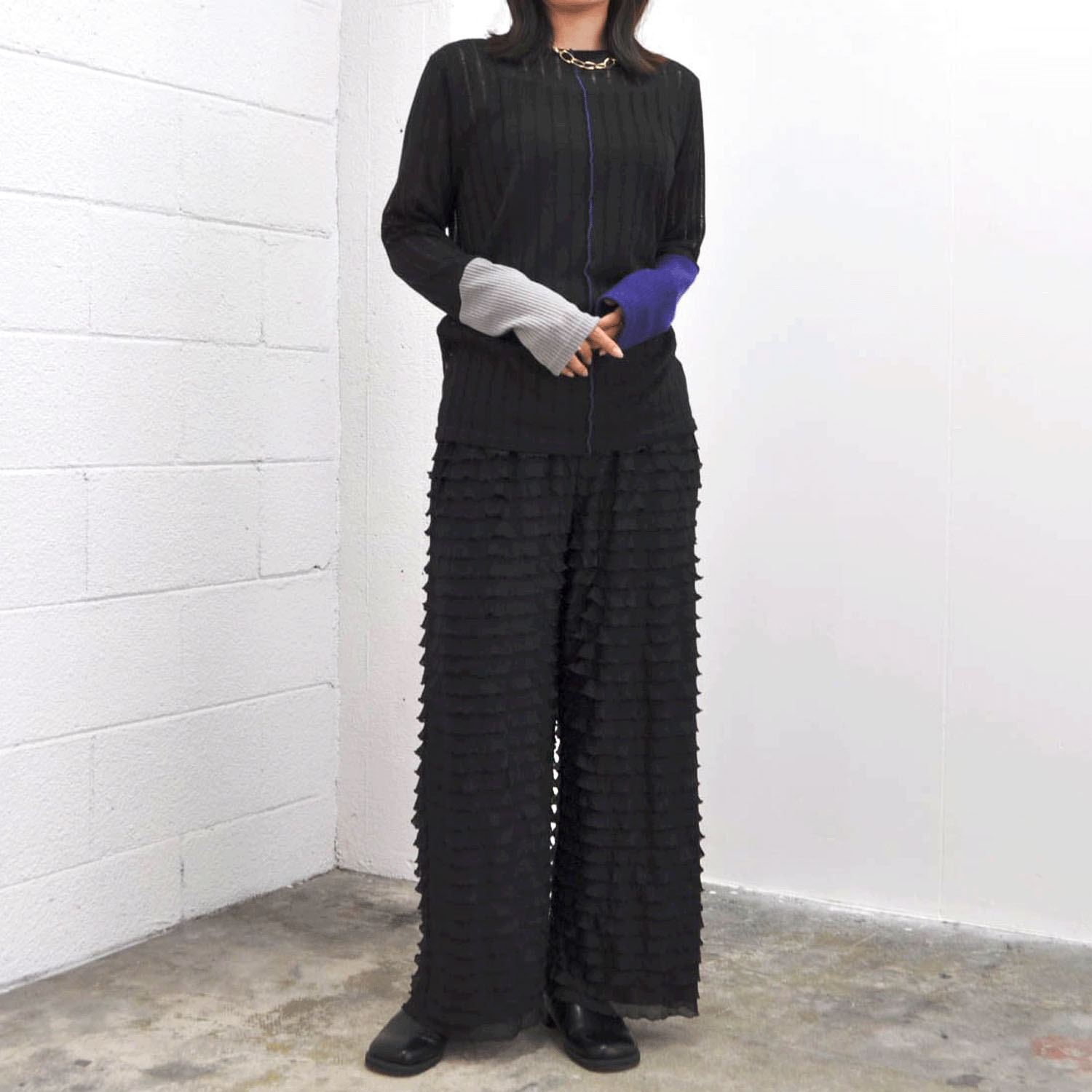 【Insta Live動画あり】SEVEN SENSE フリルパンツ - 画像4