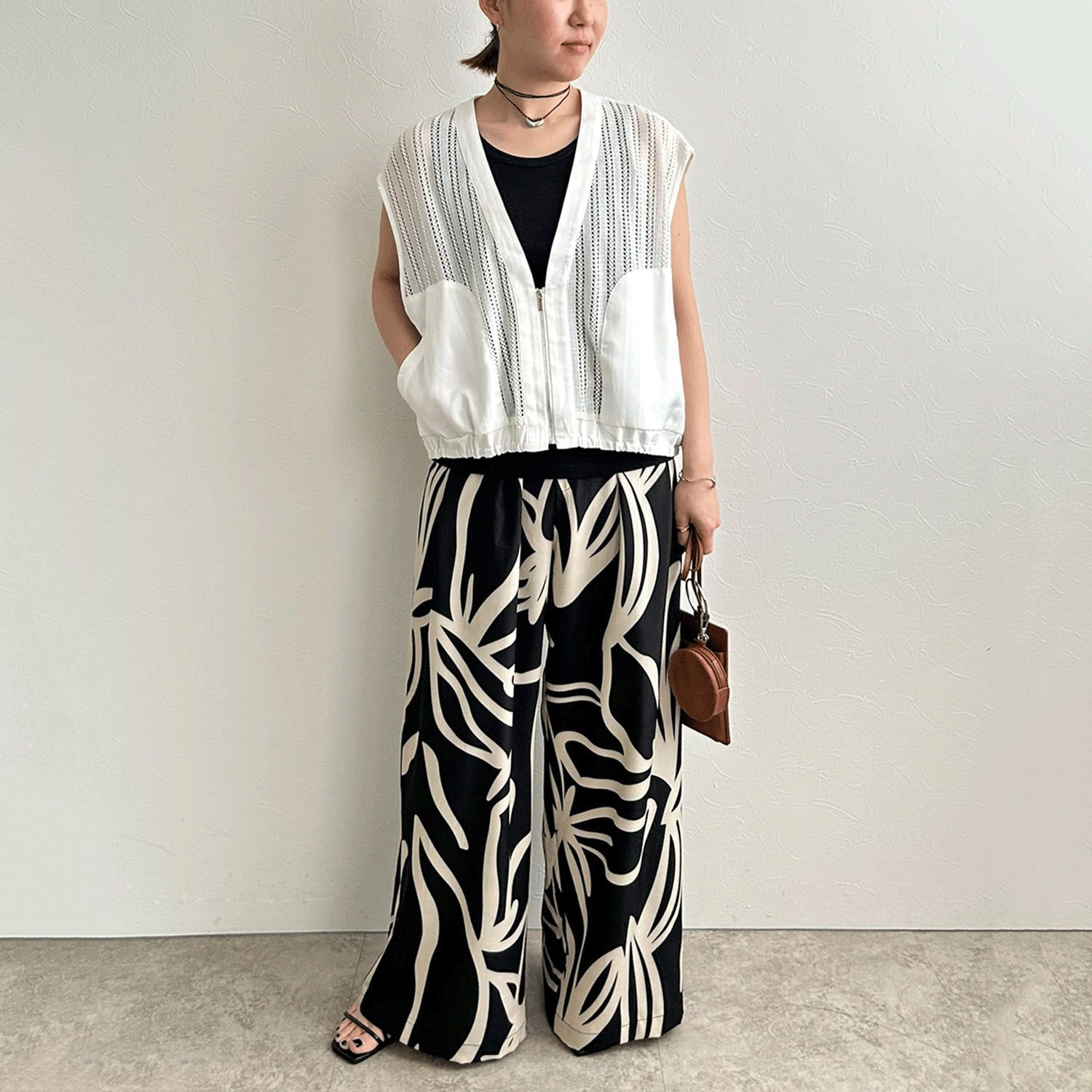 【InstaLive】LHELBIE（レルビエ） ストライプメッシュジレ - 画像19