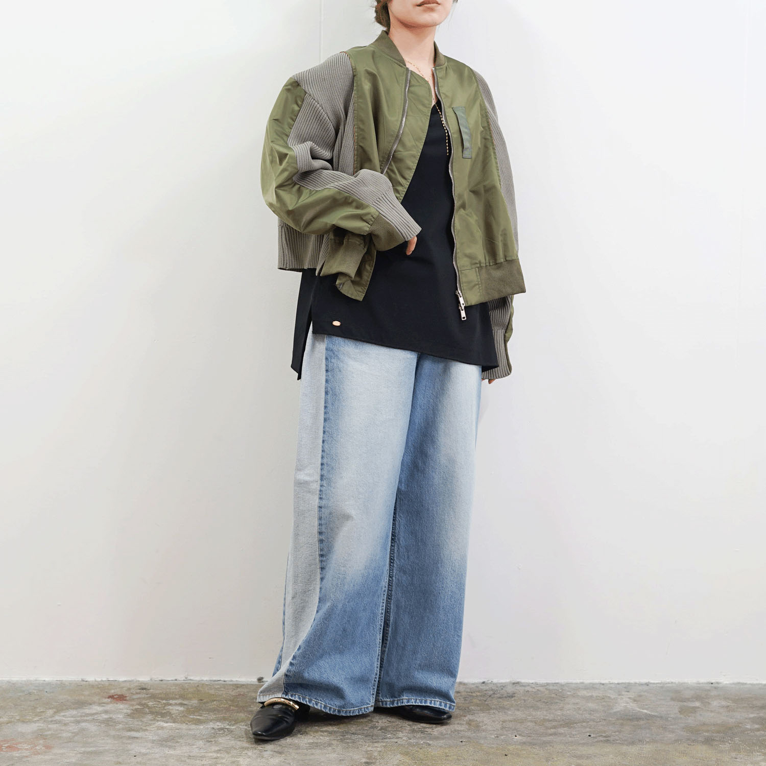 SEVEN SENSE 脇高！重ね着にも使えるアシメタンク - 画像5