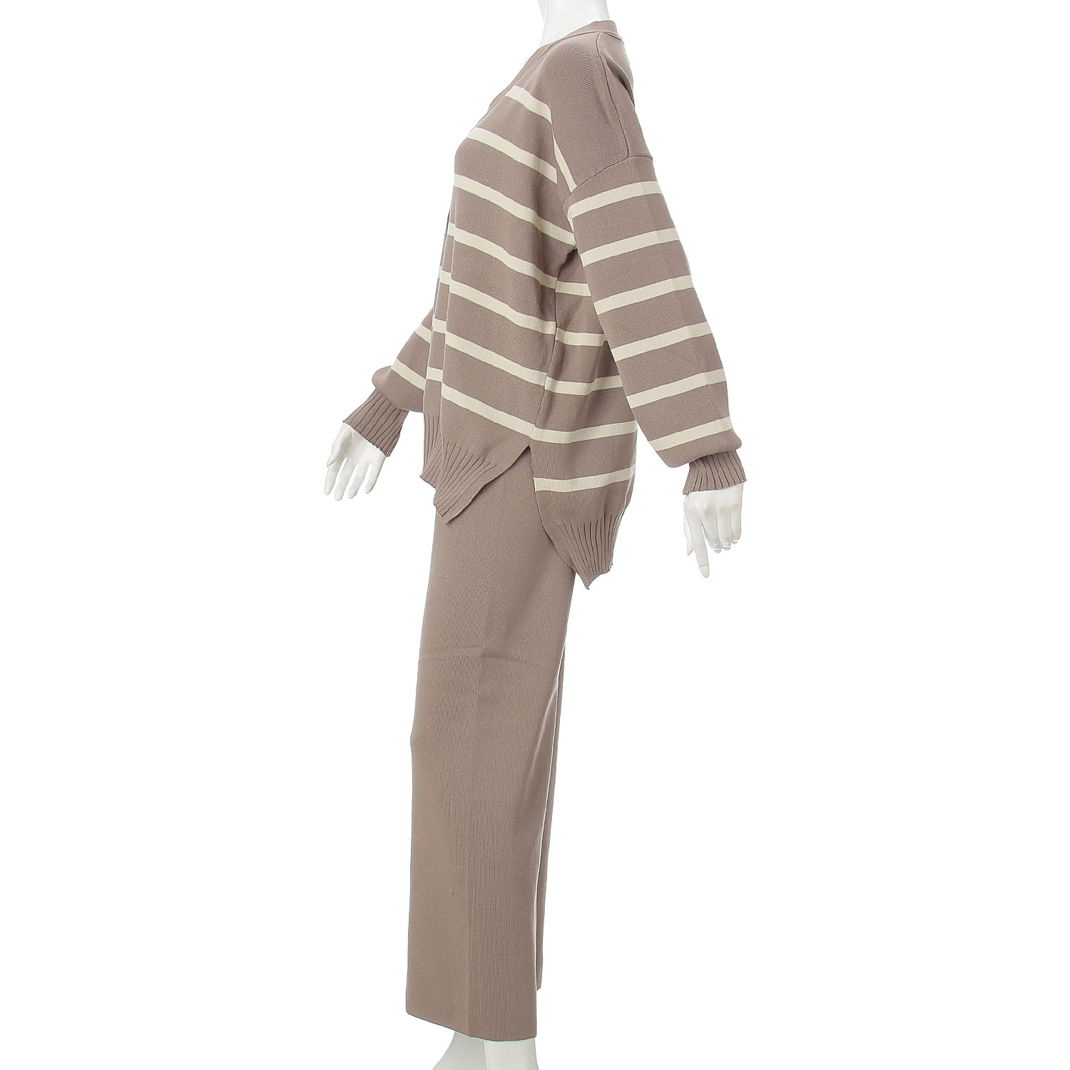 SEVEN SENSE ボーダーカーディガンとパンツのセット - 画像6