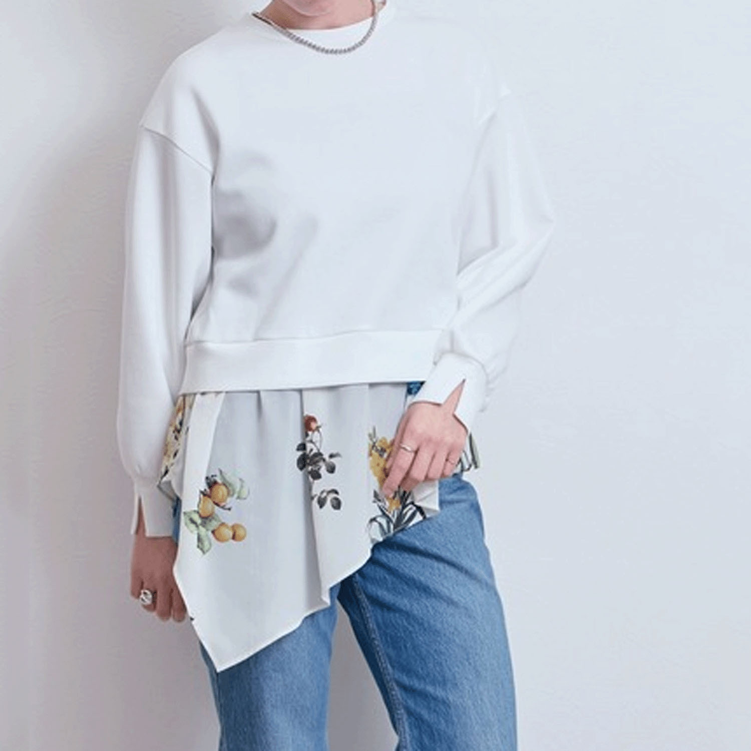 LHELBIE レイヤードドッキングトップス