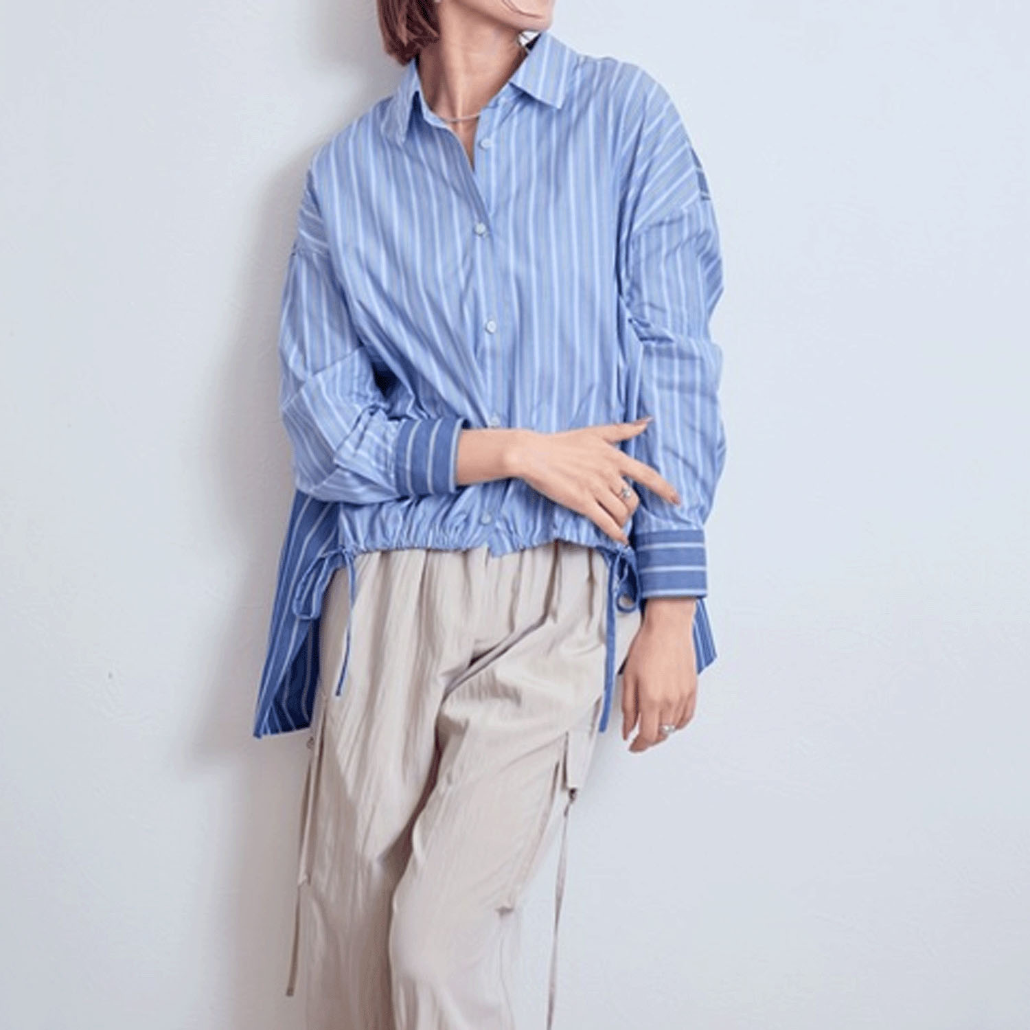 【Insta Live】LHELBIE クレイジーパターンストライプシャツ - 画像11