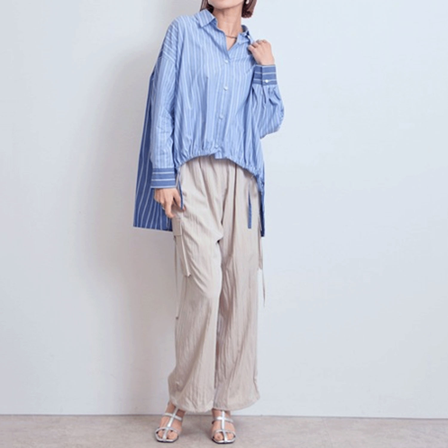 【Insta Live】LHELBIE クレイジーパターンストライプシャツ - 画像15