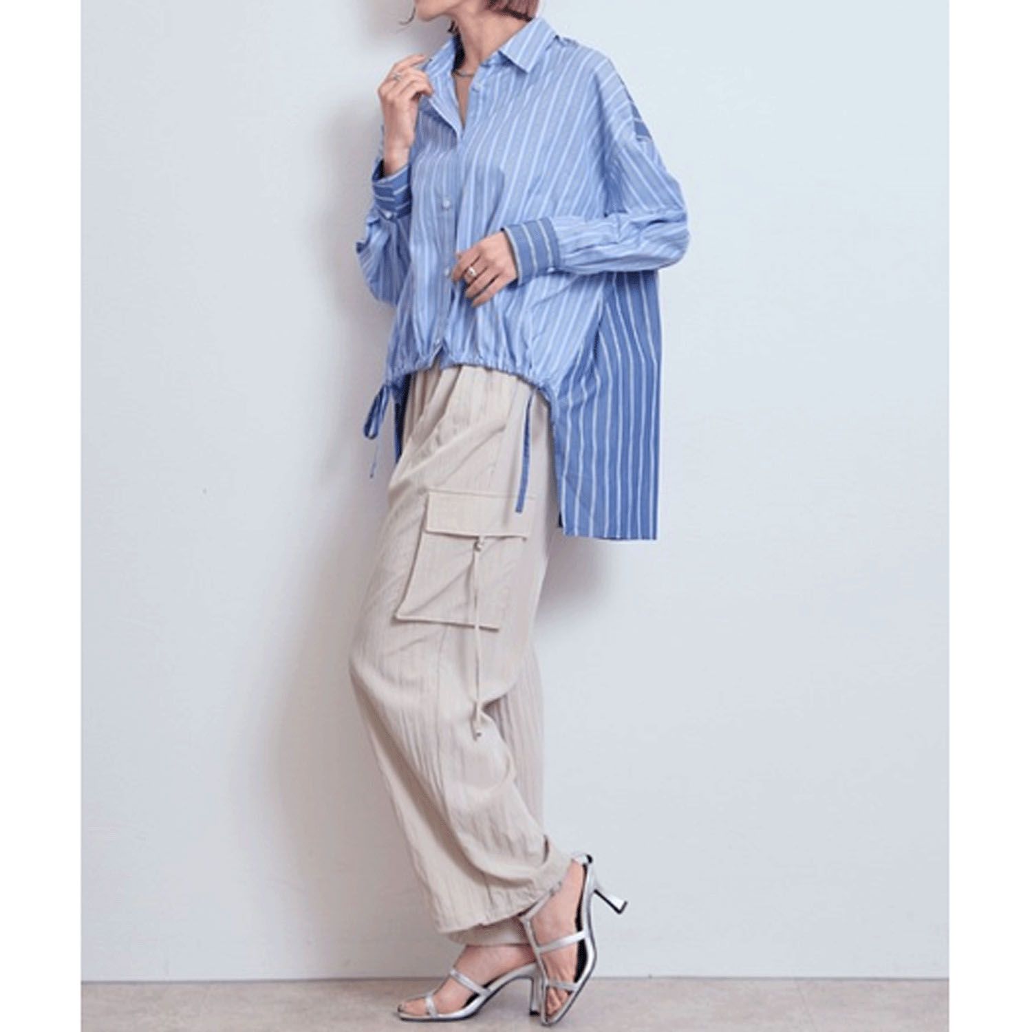 【Insta Live】LHELBIE クレイジーパターンストライプシャツ - 画像16