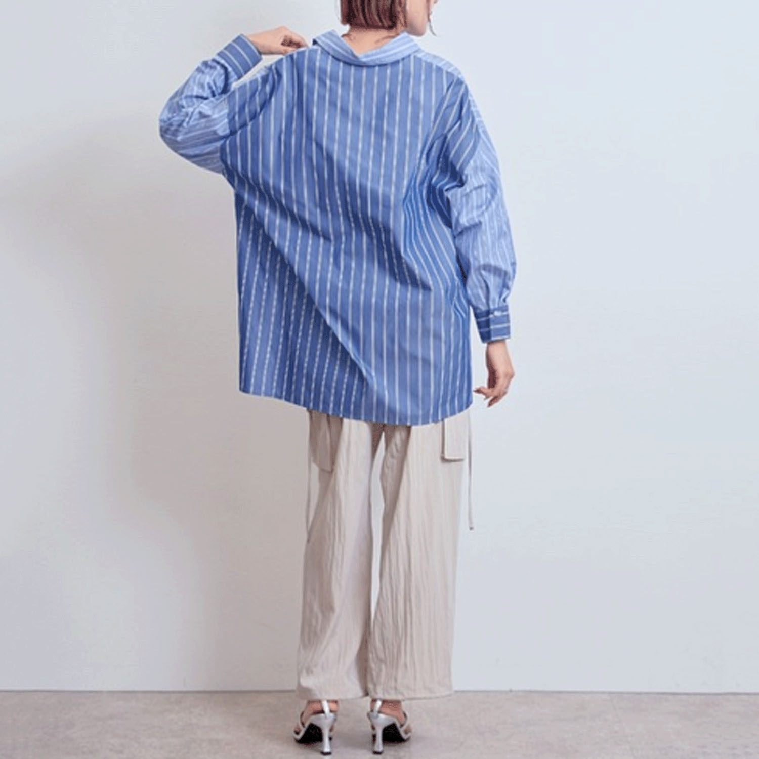 【Insta Live】LHELBIE クレイジーパターンストライプシャツ - 画像17