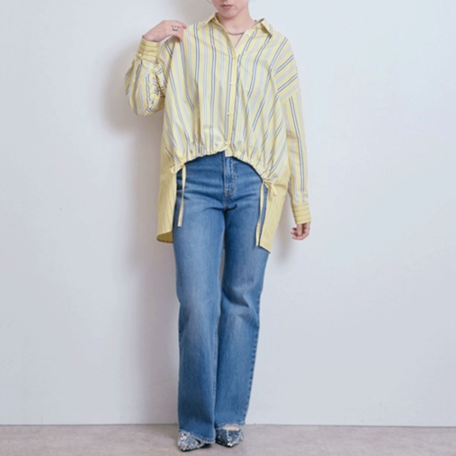 【Insta Live】LHELBIE クレイジーパターンストライプシャツ - 画像6