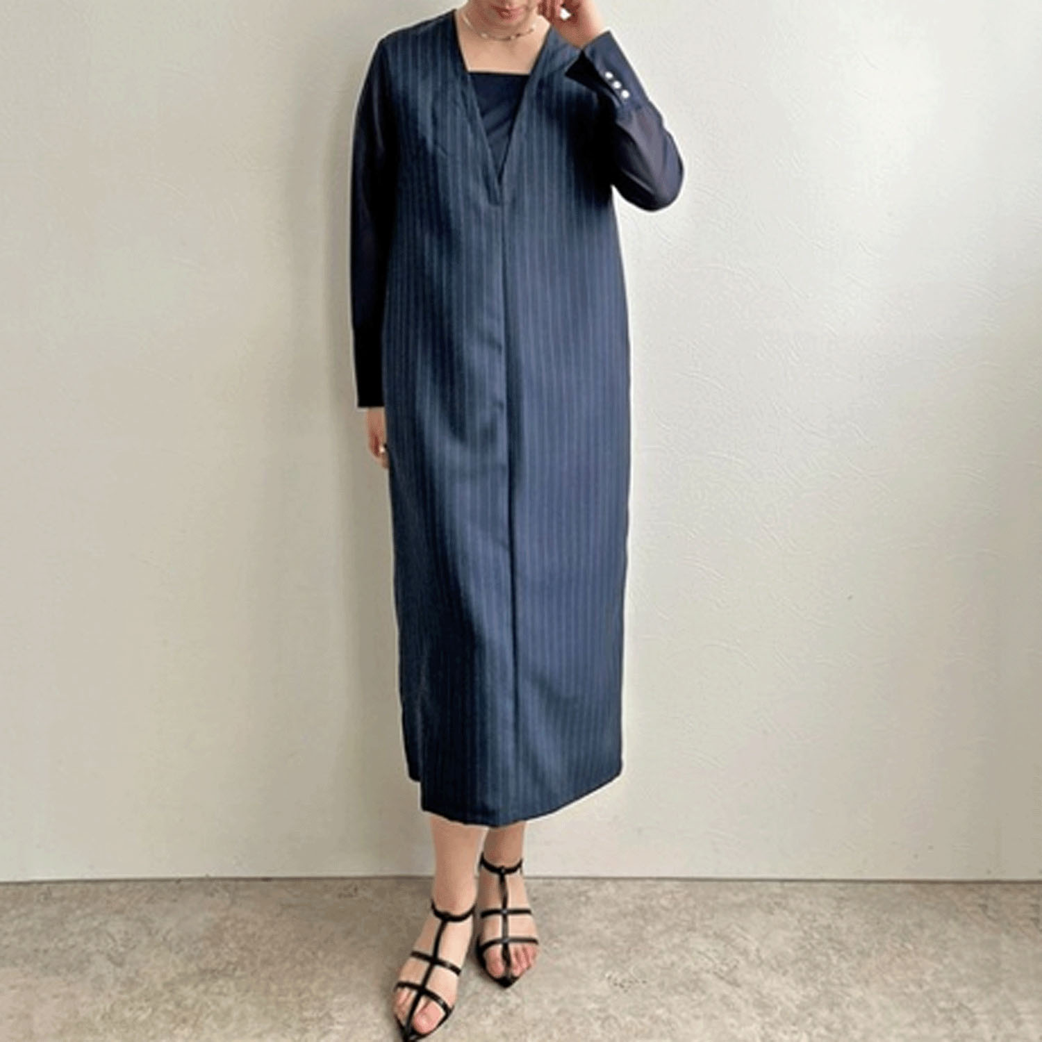 【Insta Live】 LHELBIE  シアースリーブワンピース - 画像15