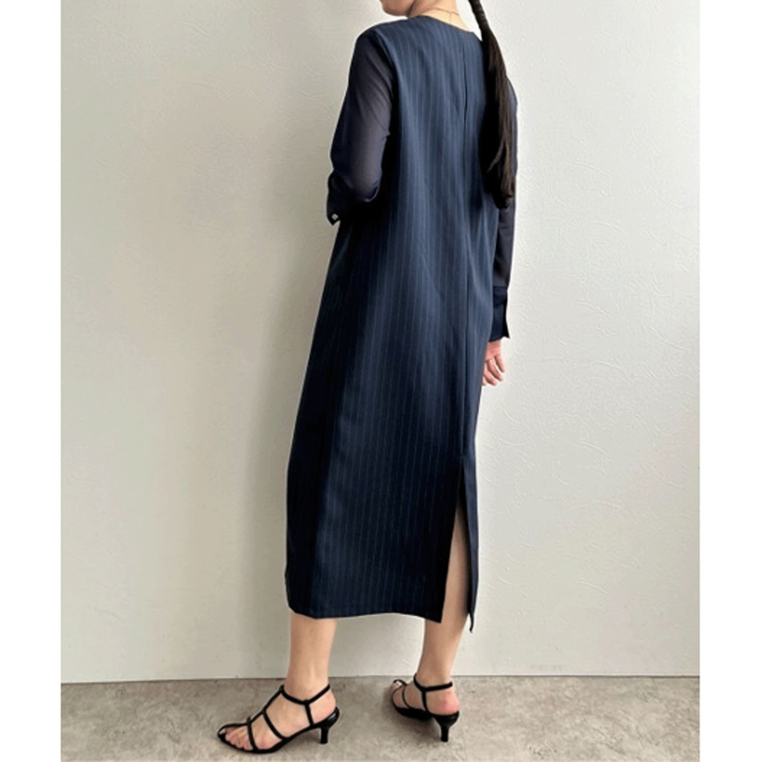 【Insta Live】 LHELBIE  シアースリーブワンピース - 画像16