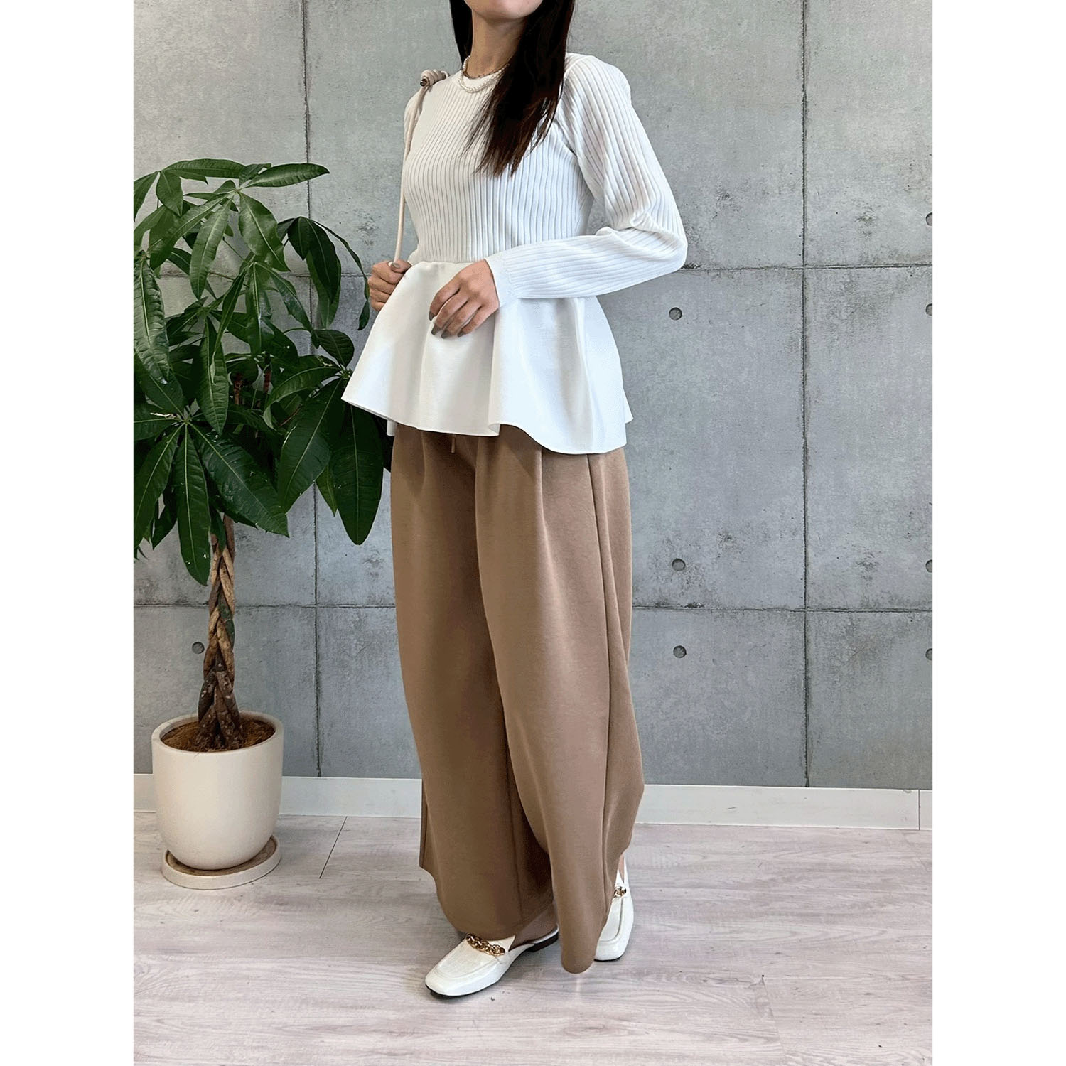 ROSIEE 裾ペプラムKnit - 画像5