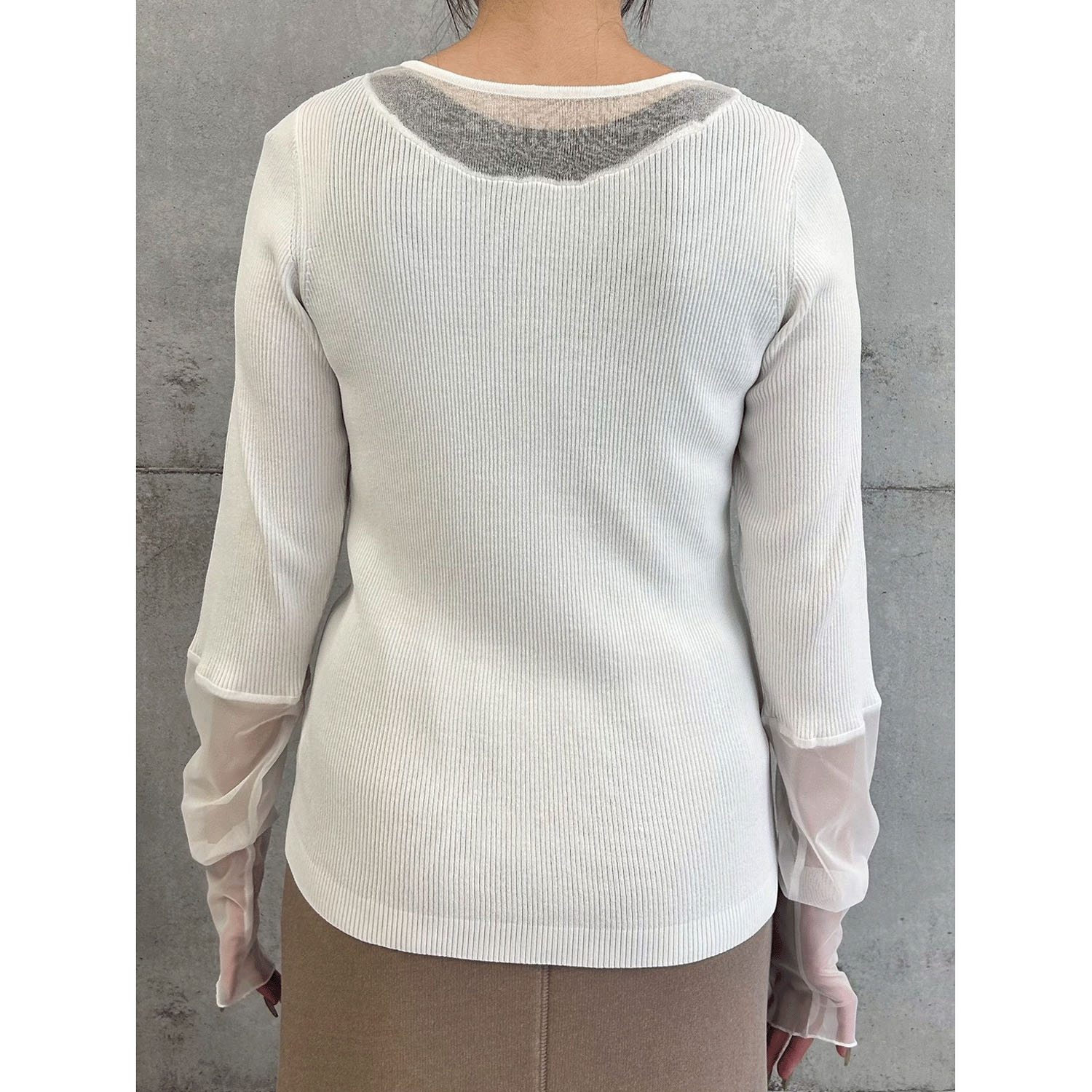 【Insta Live】ROSIEE シアードッキングリブニット - 画像4