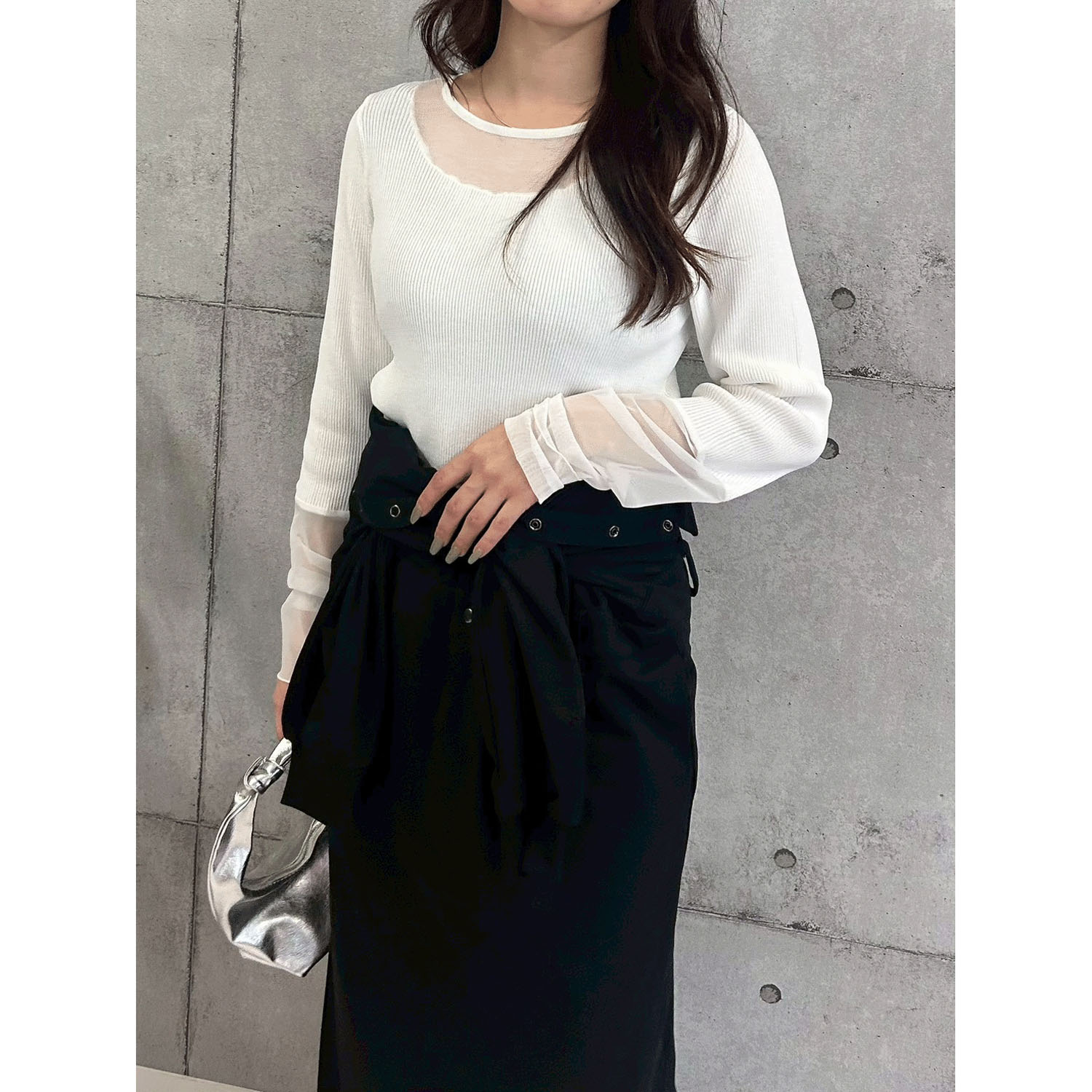 【Insta Live】ROSIEE シアードッキングリブニット - 画像5