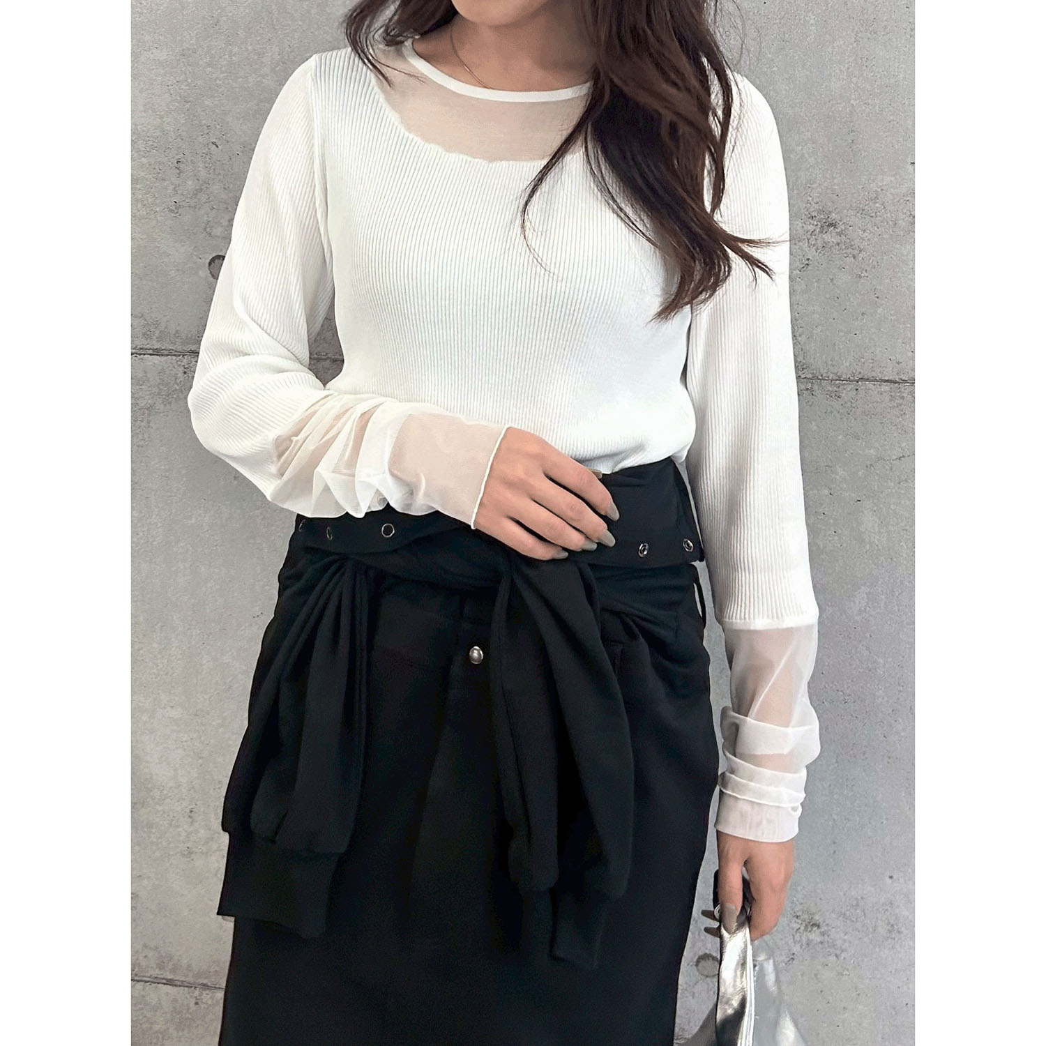 【Insta Live】ROSIEE シアードッキングリブニット