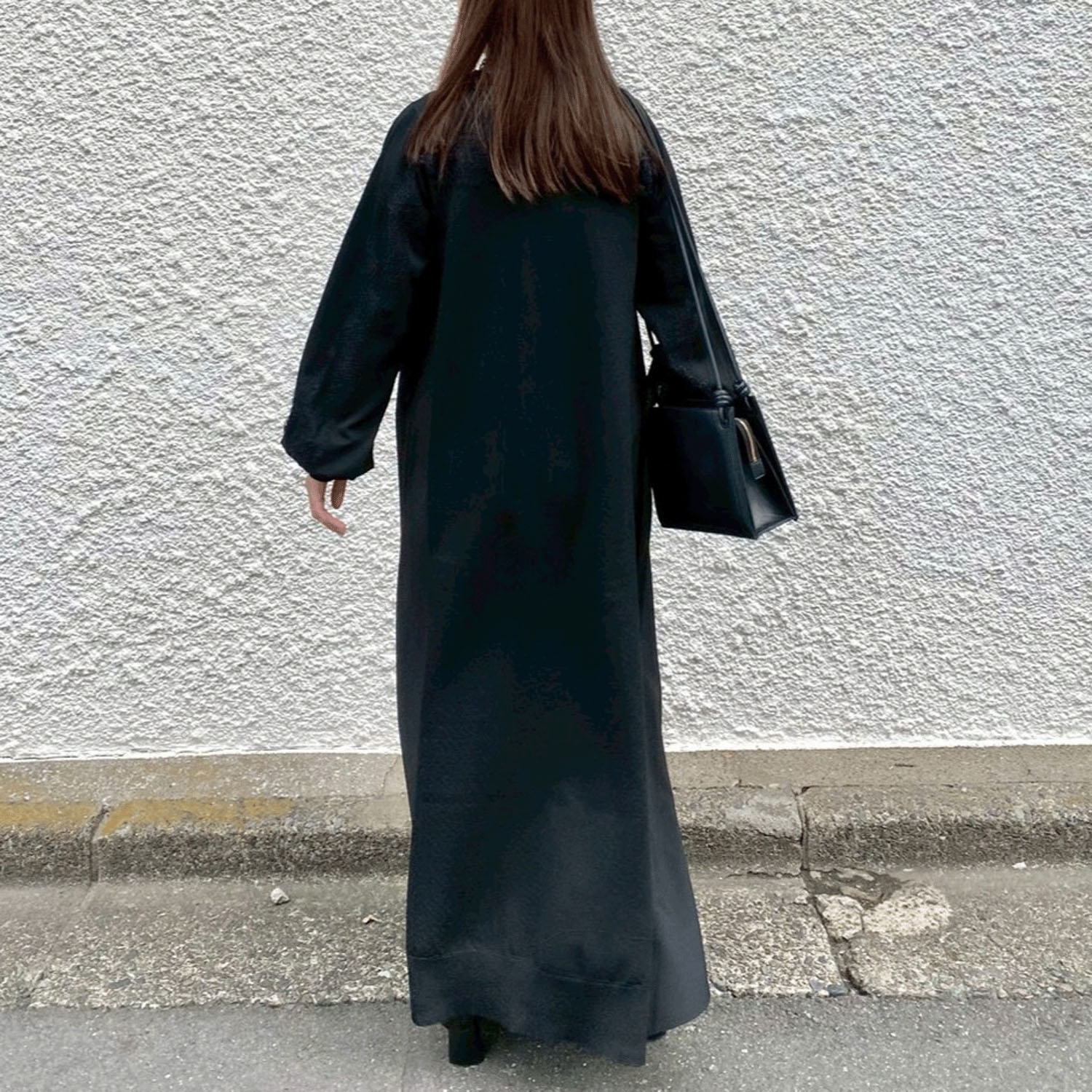 【Insta Live】ROSIEE 後レースライン布帛ニットワンピース - 画像12