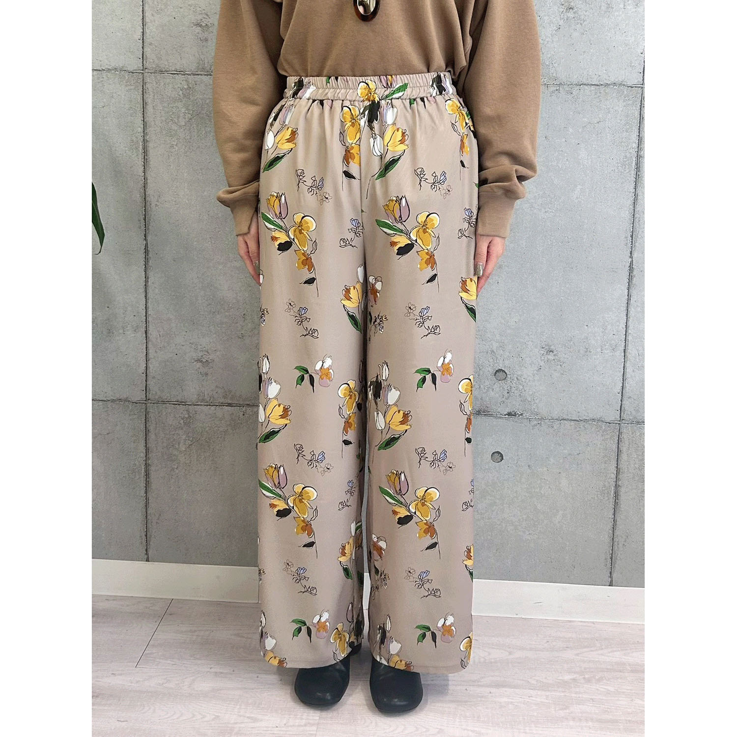 ROSIEE ニュアンス花柄イージーパンツ - 画像13