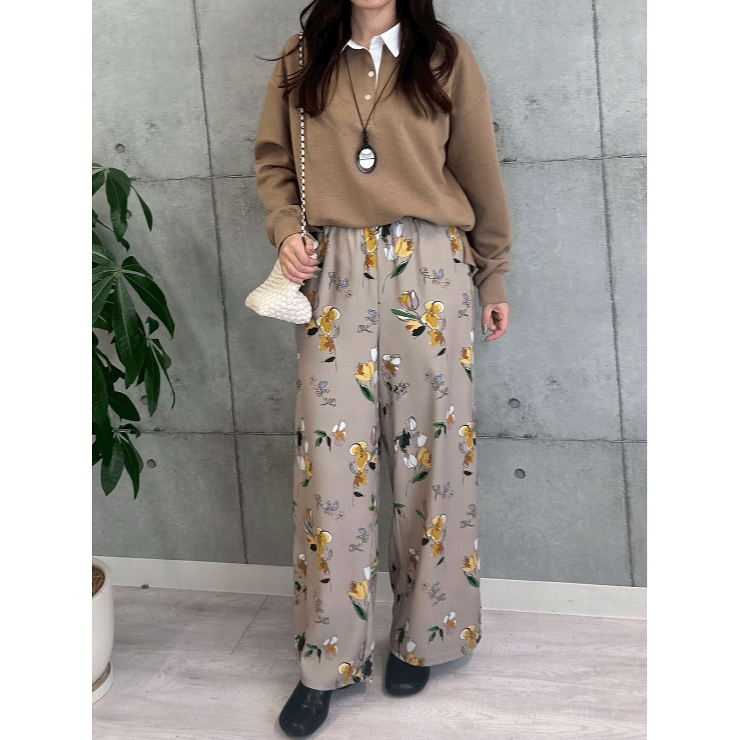 ROSIEE ニュアンス花柄イージーパンツ - 画像16