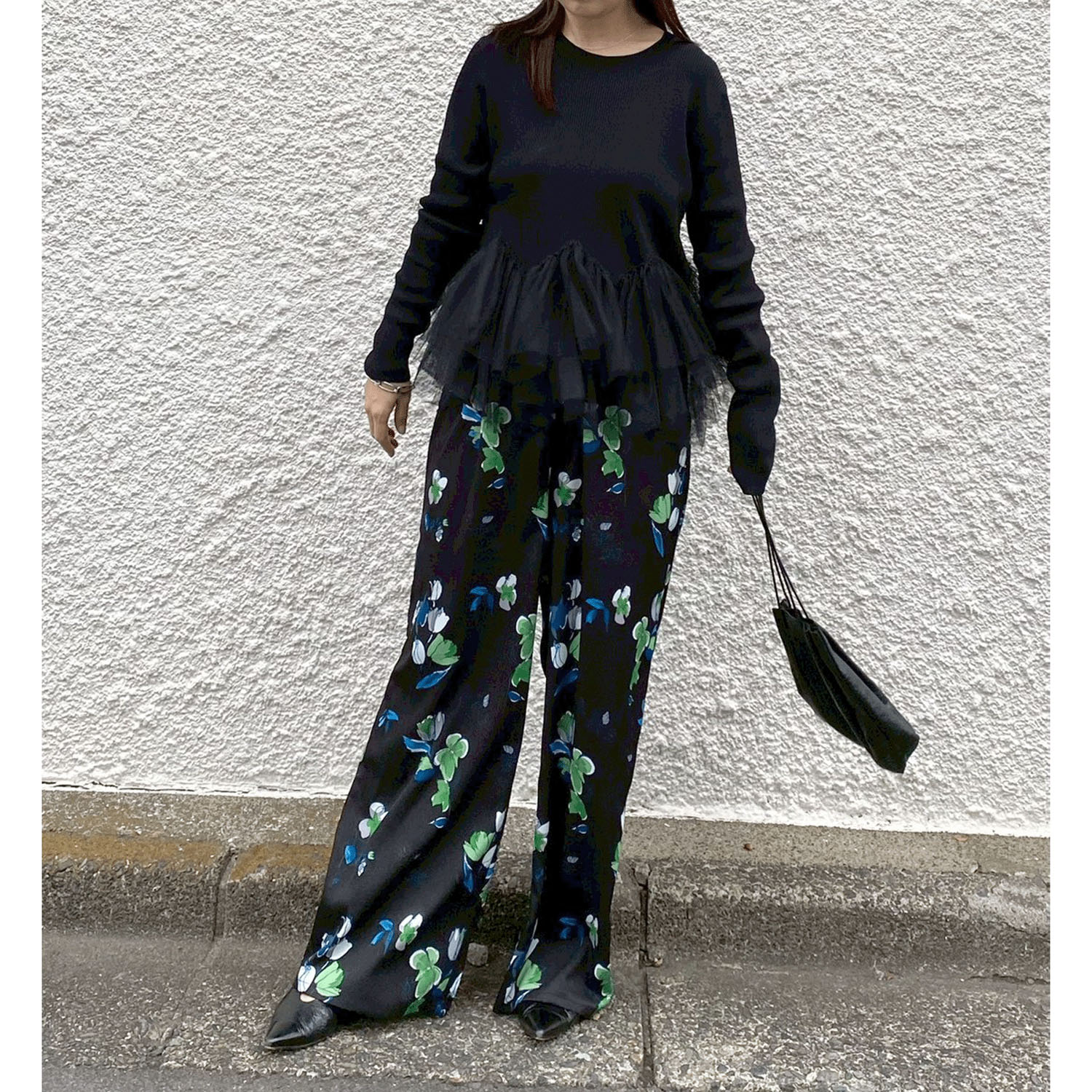 ROSIEE ニュアンス花柄イージーパンツ - 画像7