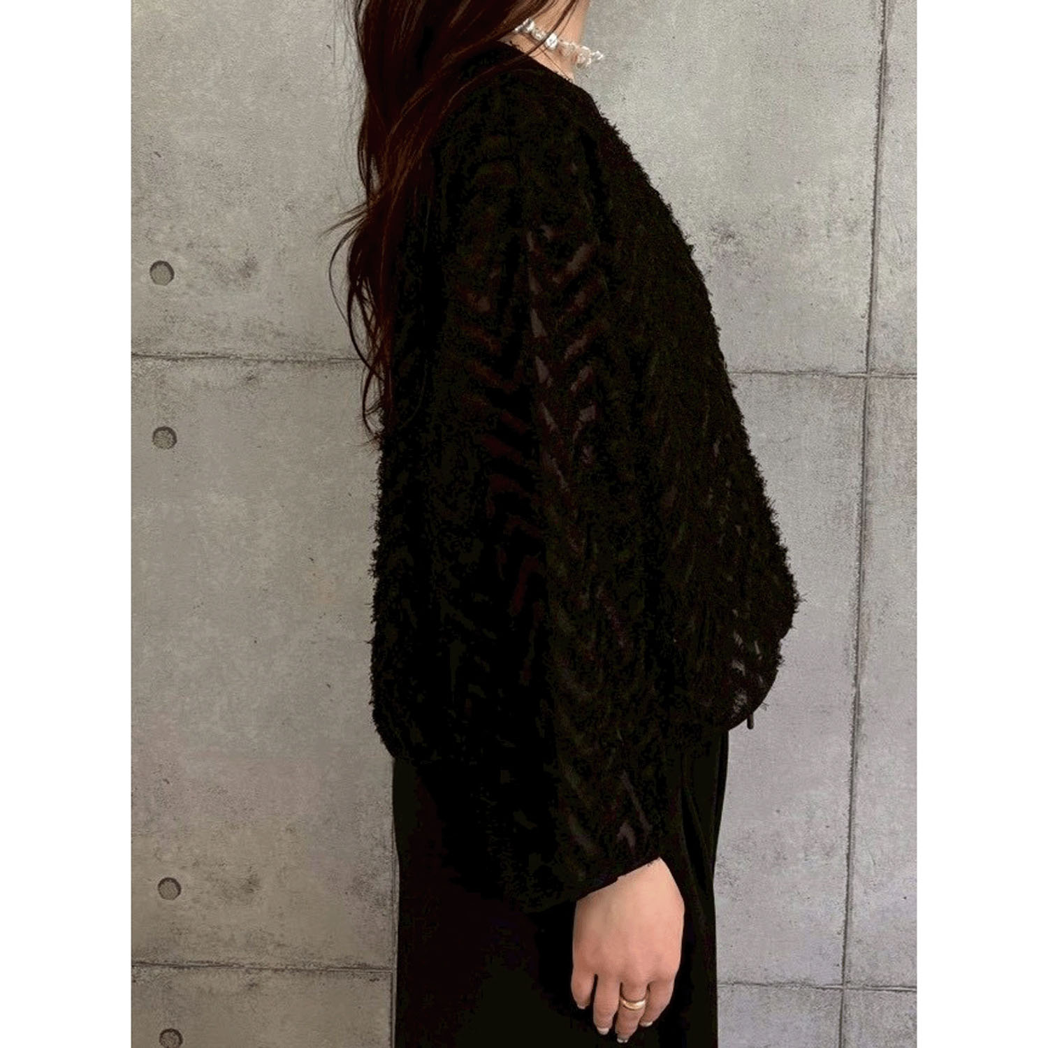 ROSIEE フリンジジャガードTOPS - 画像12