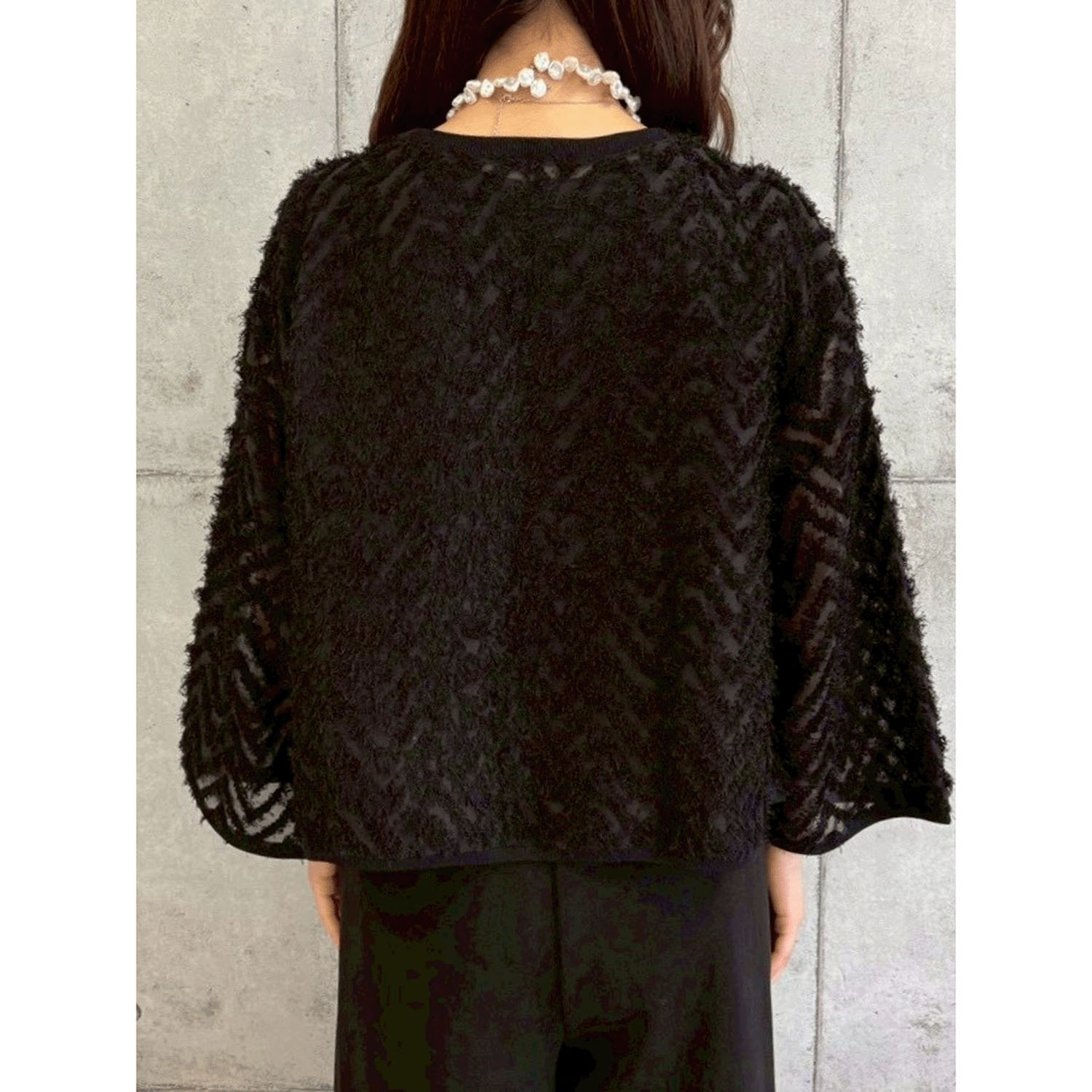 ROSIEE フリンジジャガードTOPS - 画像13