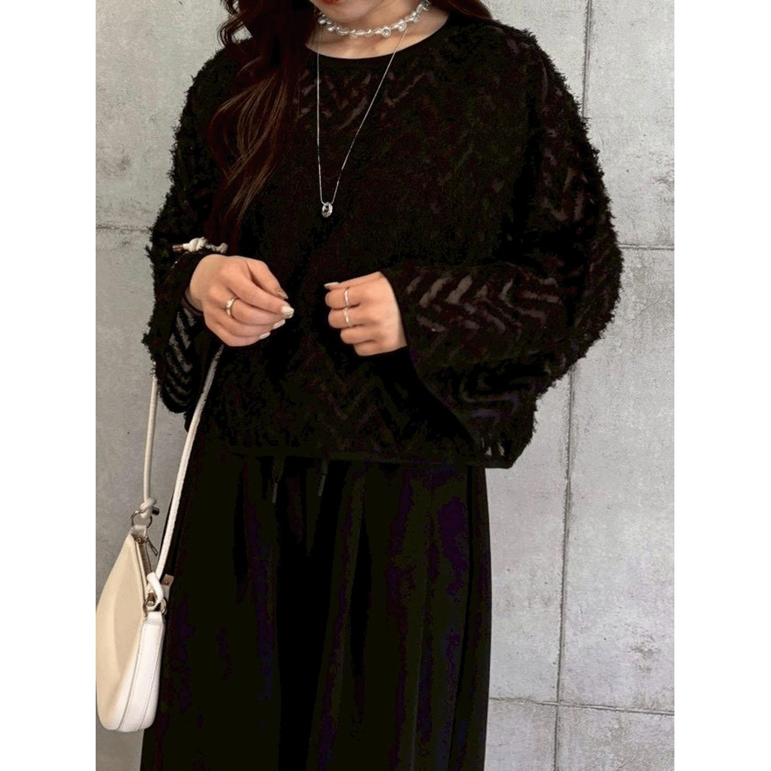 ROSIEE フリンジジャガードTOPS - 画像10