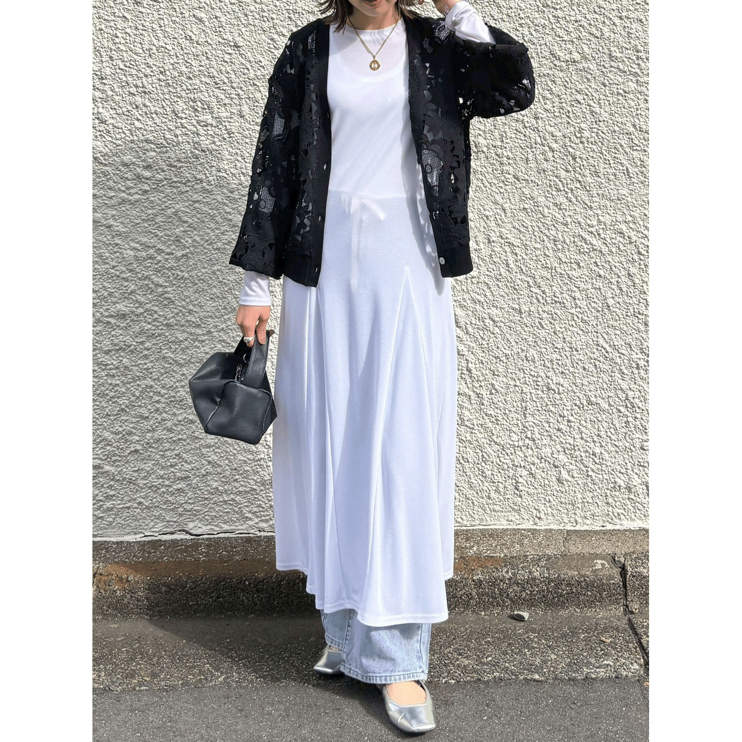 ROSIEE レースチュールドッキングカーディガン - 画像14