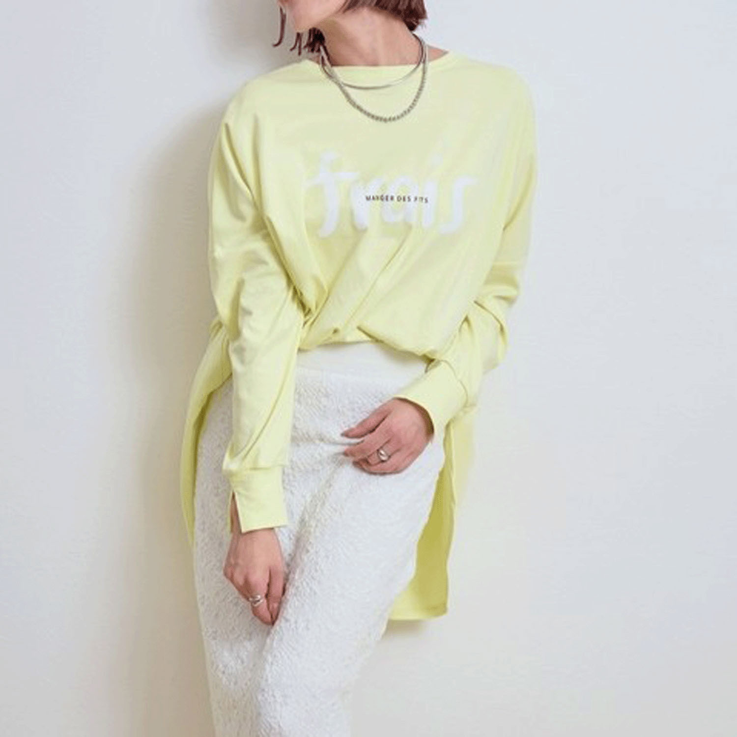 LHELBIE ハンドロゴポンチョロンT - 画像1