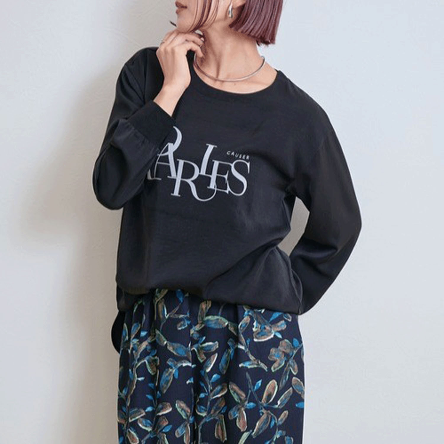 LHELBIE ブラウスロゴロンT - 画像13