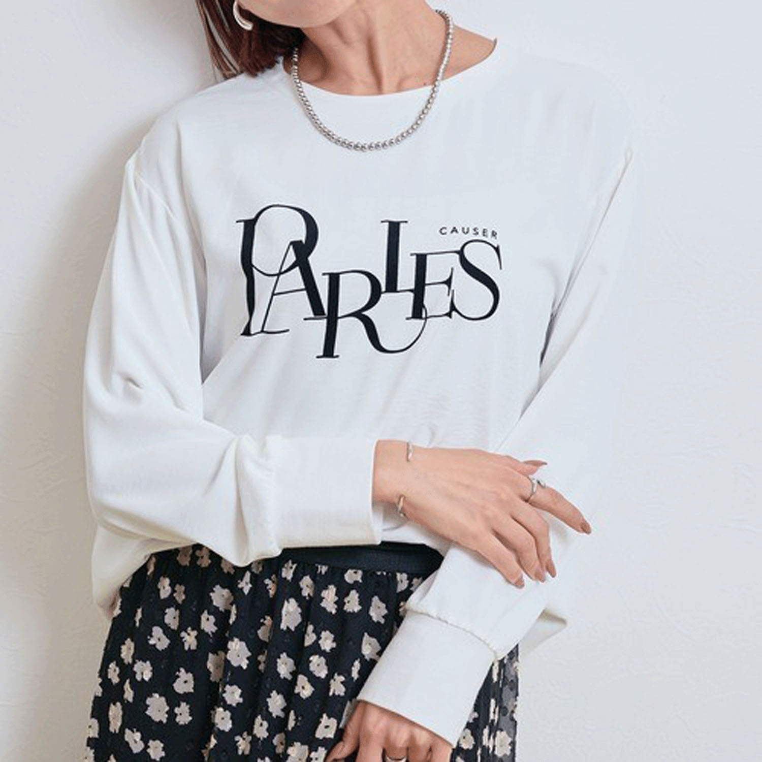 LHELBIE ブラウスロゴロンT - 画像3