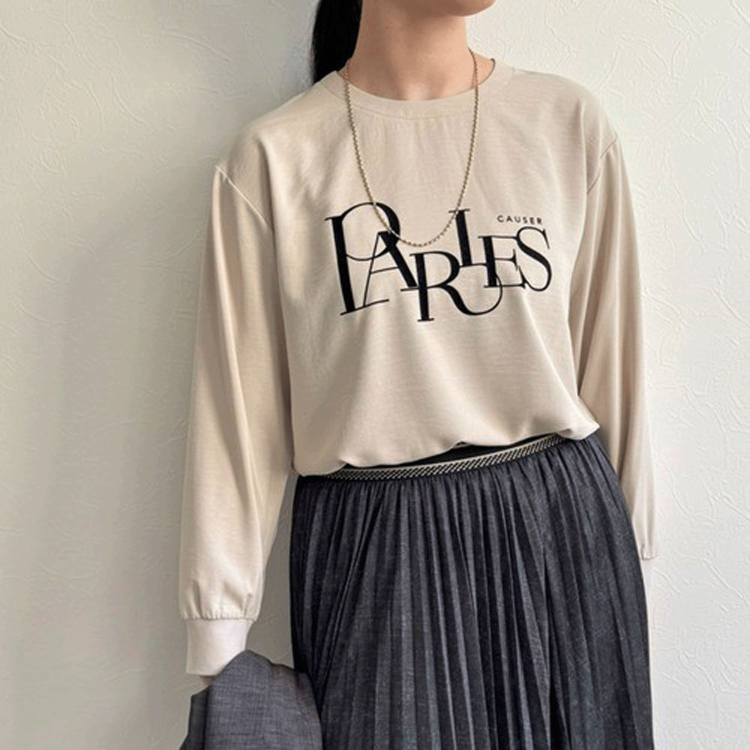 LHELBIE ブラウスロゴロンT - 画像1